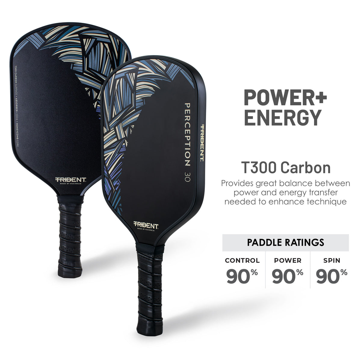 Trident Perception 30 Pickleball Paddle - Sand Grey