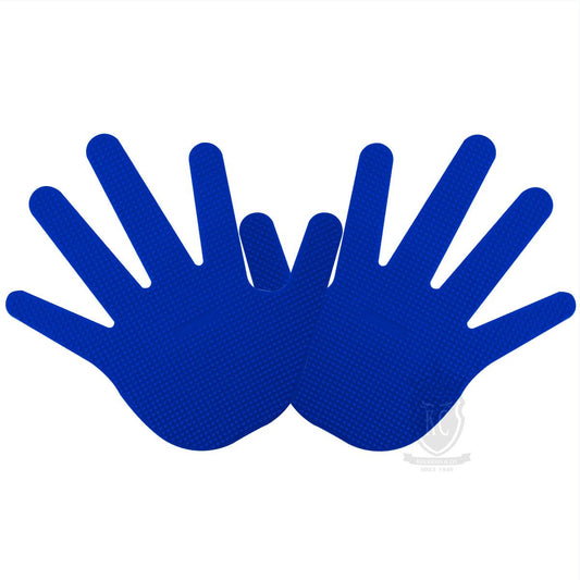 Trident Rubber Hand Marker - Blue (Pair)