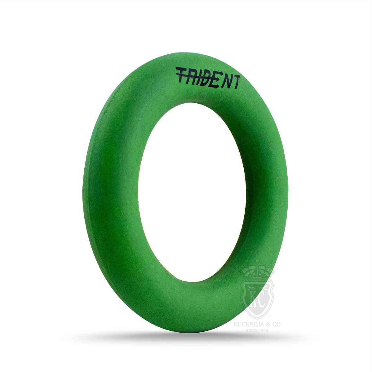 Trident Rubber Ring / Quoits - Green (165mm)