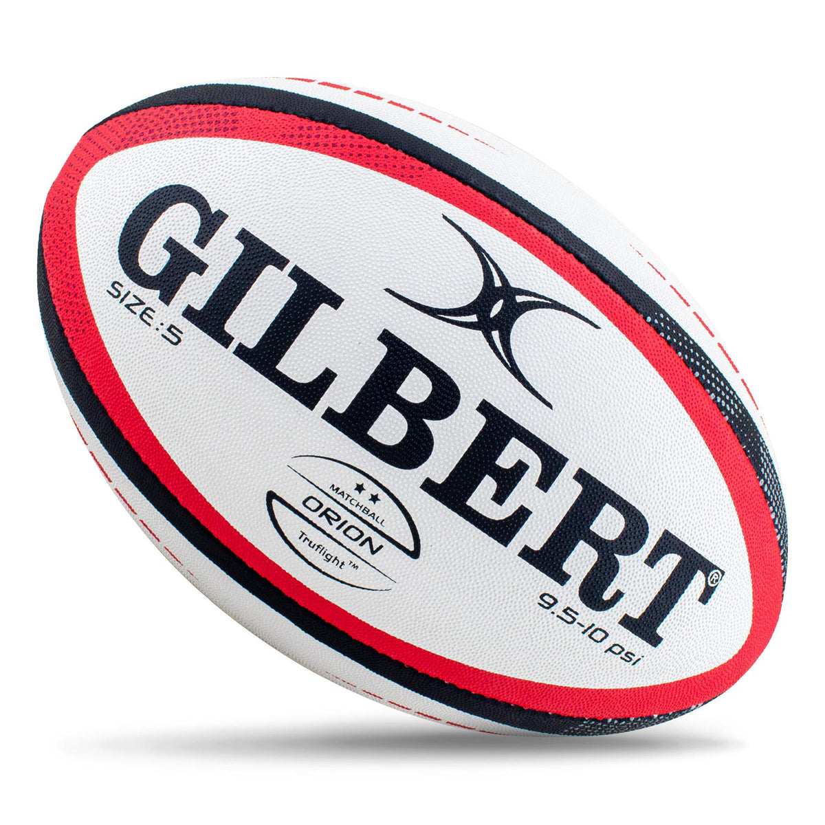 Gilbert Orion Match Rugby Ball (Size 5, 4, 3)