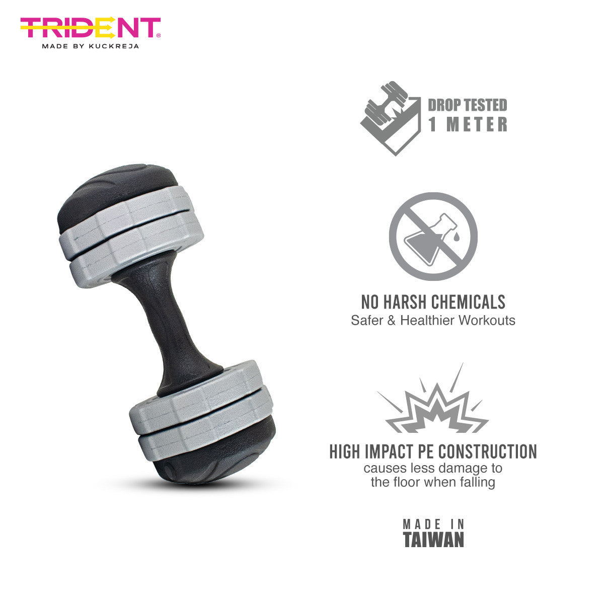 Trident Master Premium Adjustable Dumbbell - 7.5kg (Pair)