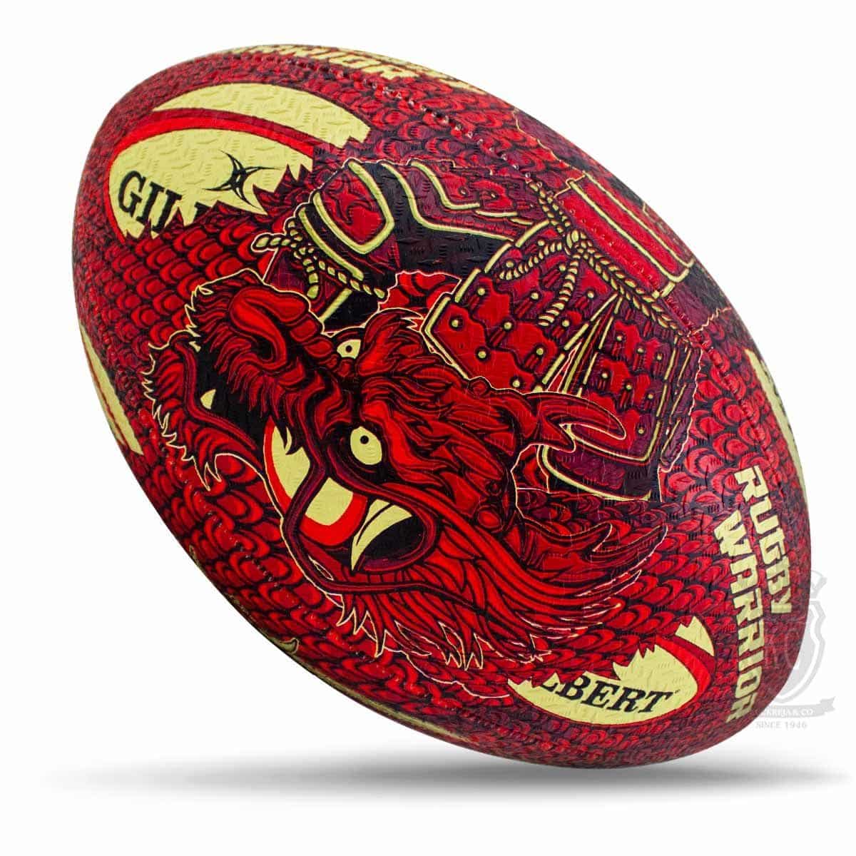 Gilbert Randoms Rugby Ball - Warrior (Size 5) - Image 2