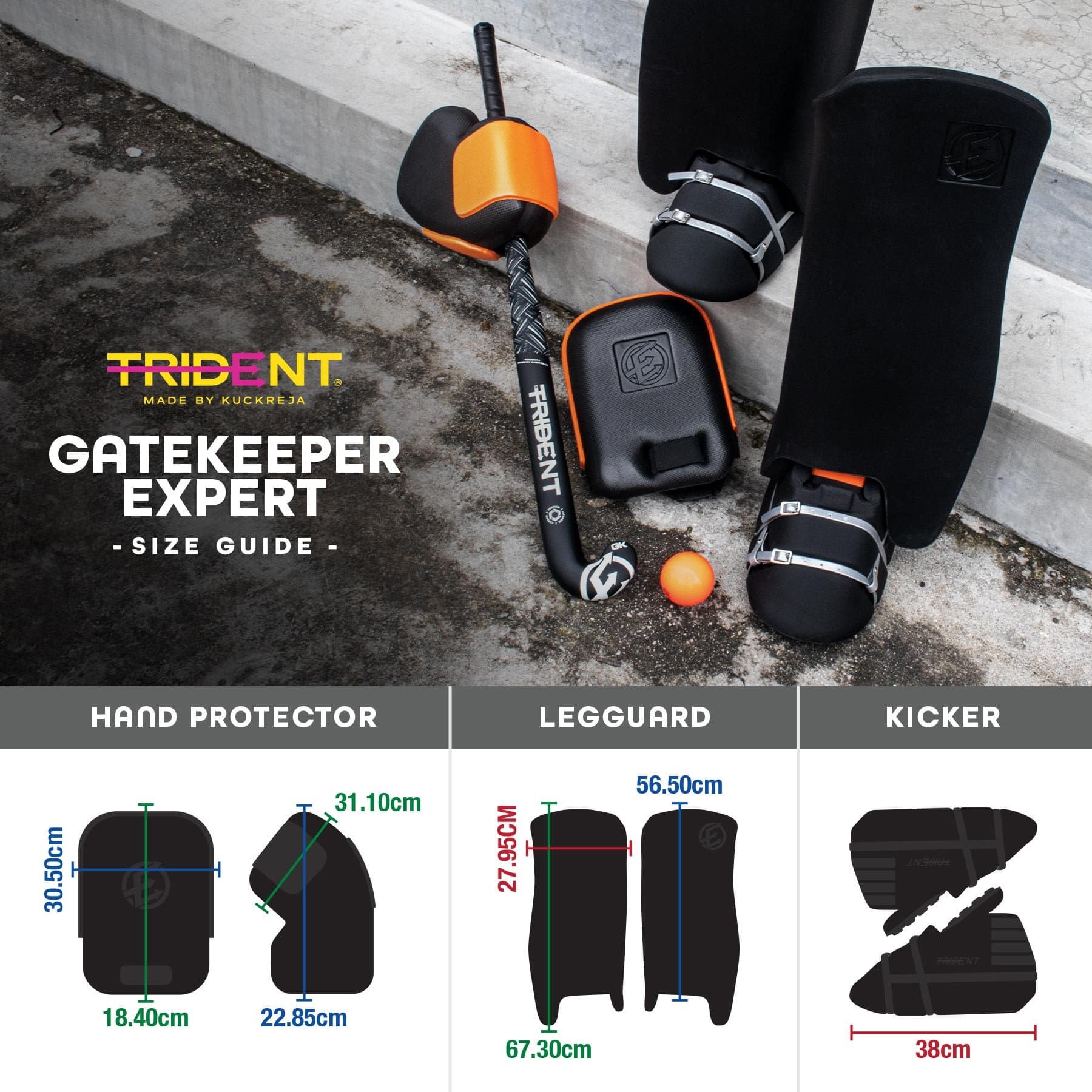 Trident Gatekeeper Expert Goalie Legguards - Image 8