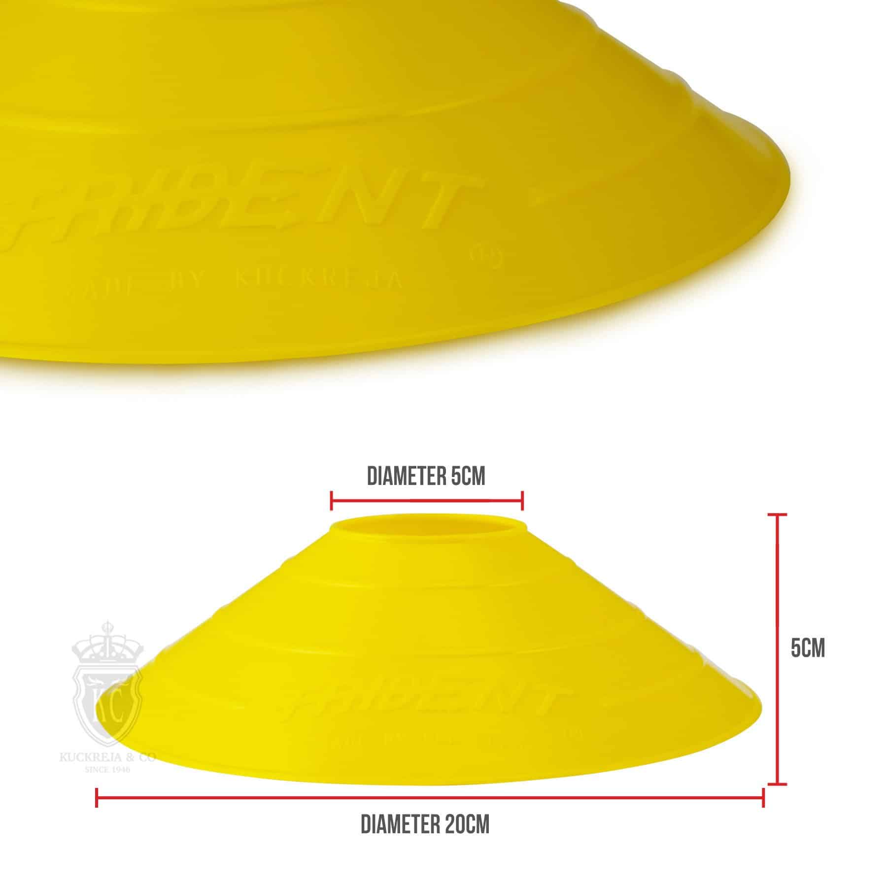 Trident Premium Disco Cone Set - 40 Pieces (Yellow) - Image 2