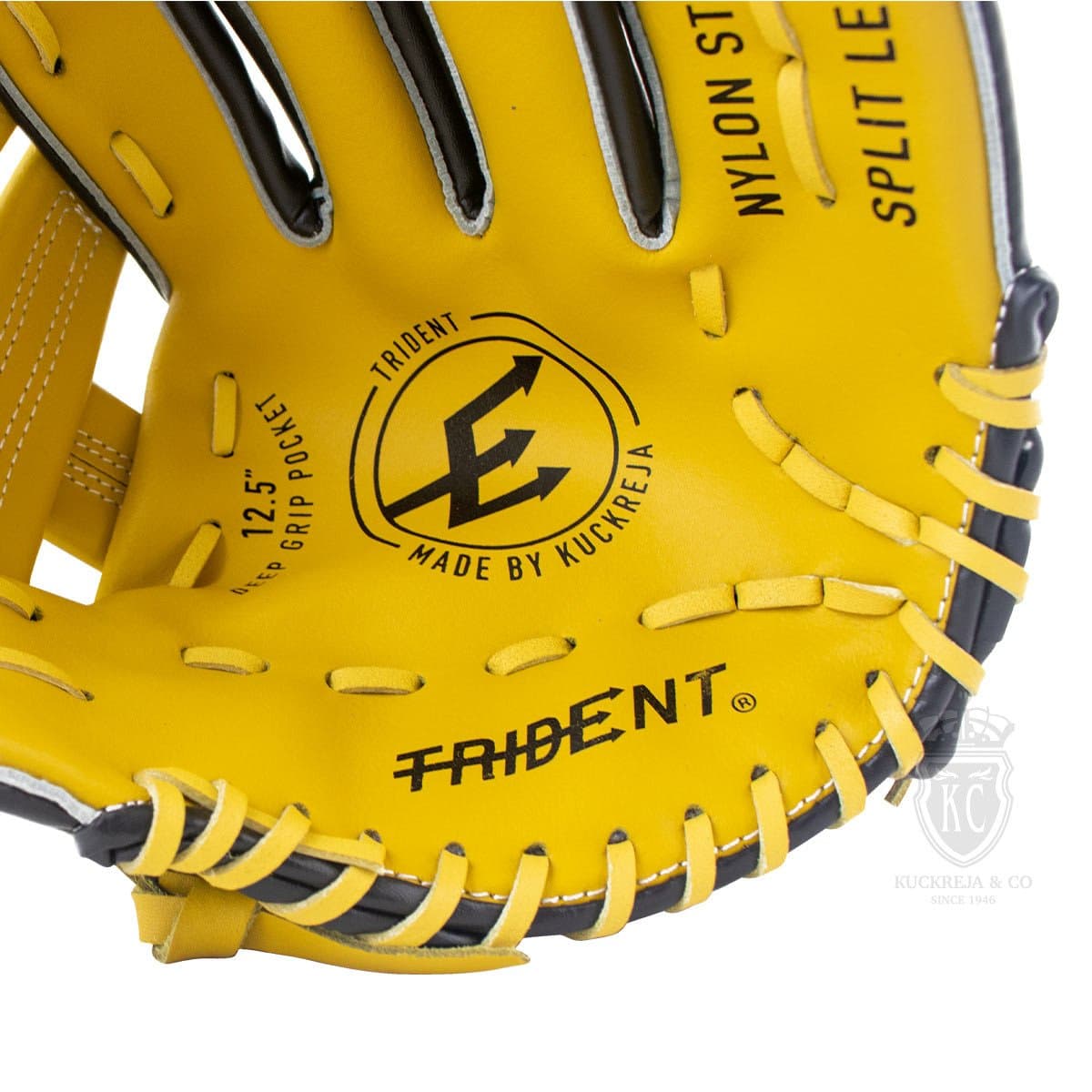 Trident T-60 Softball Glove (Yellow) - RH (12.5") - Image 5