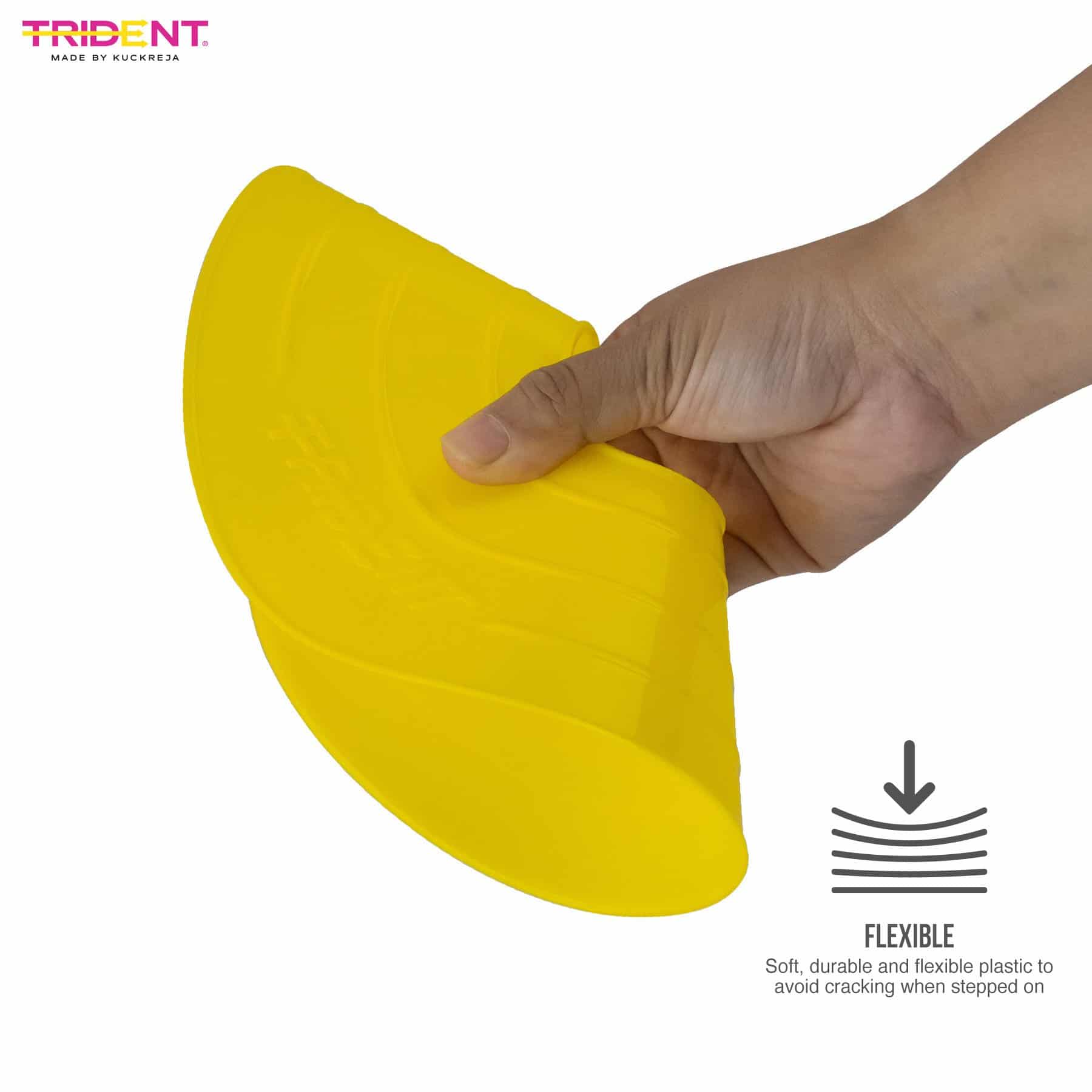 Trident Premium Disco Cone Set - 40 Pieces (Yellow) - Image 3
