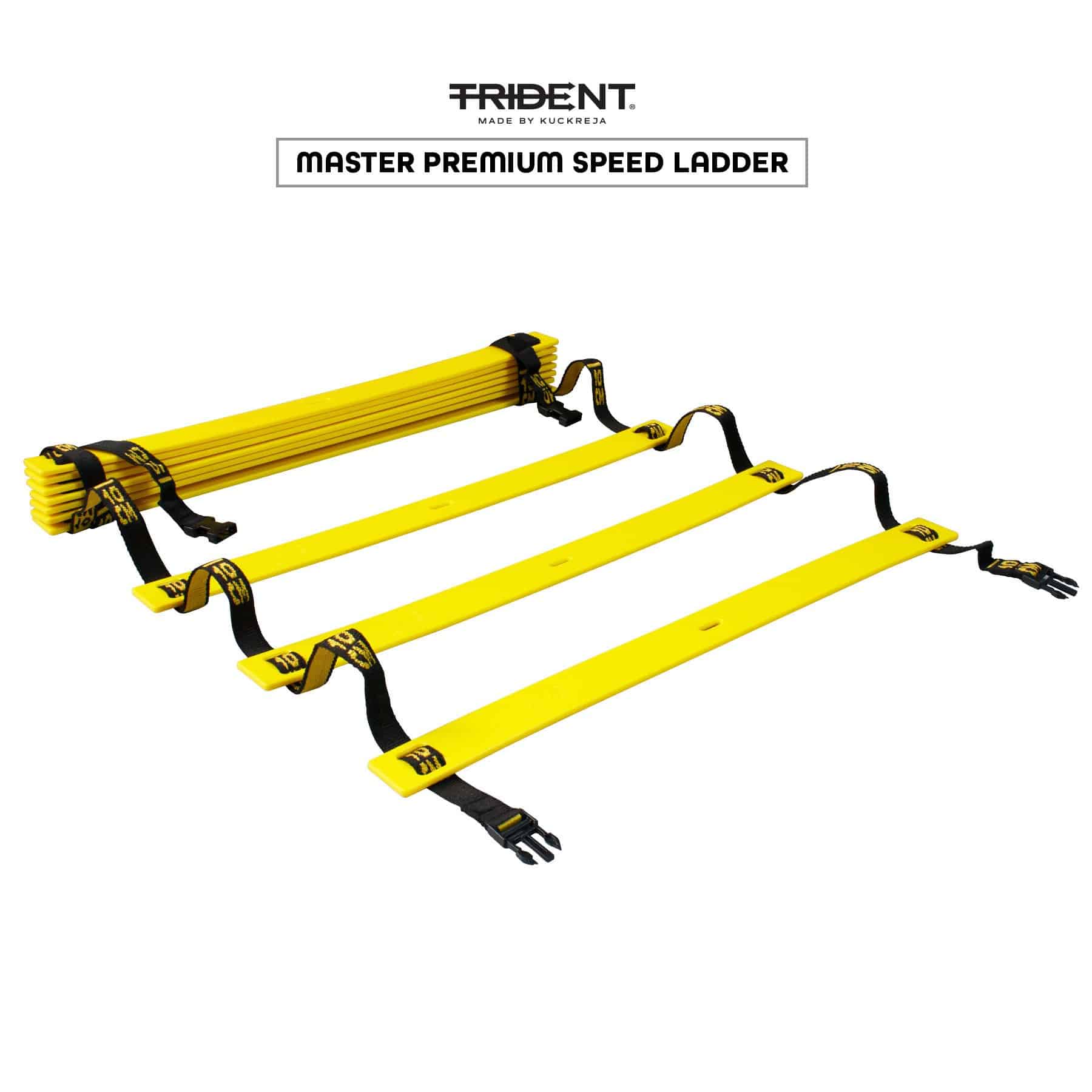 Trident Master Premium Speed Ladder - 6M (Yellow/Black) - Image 6
