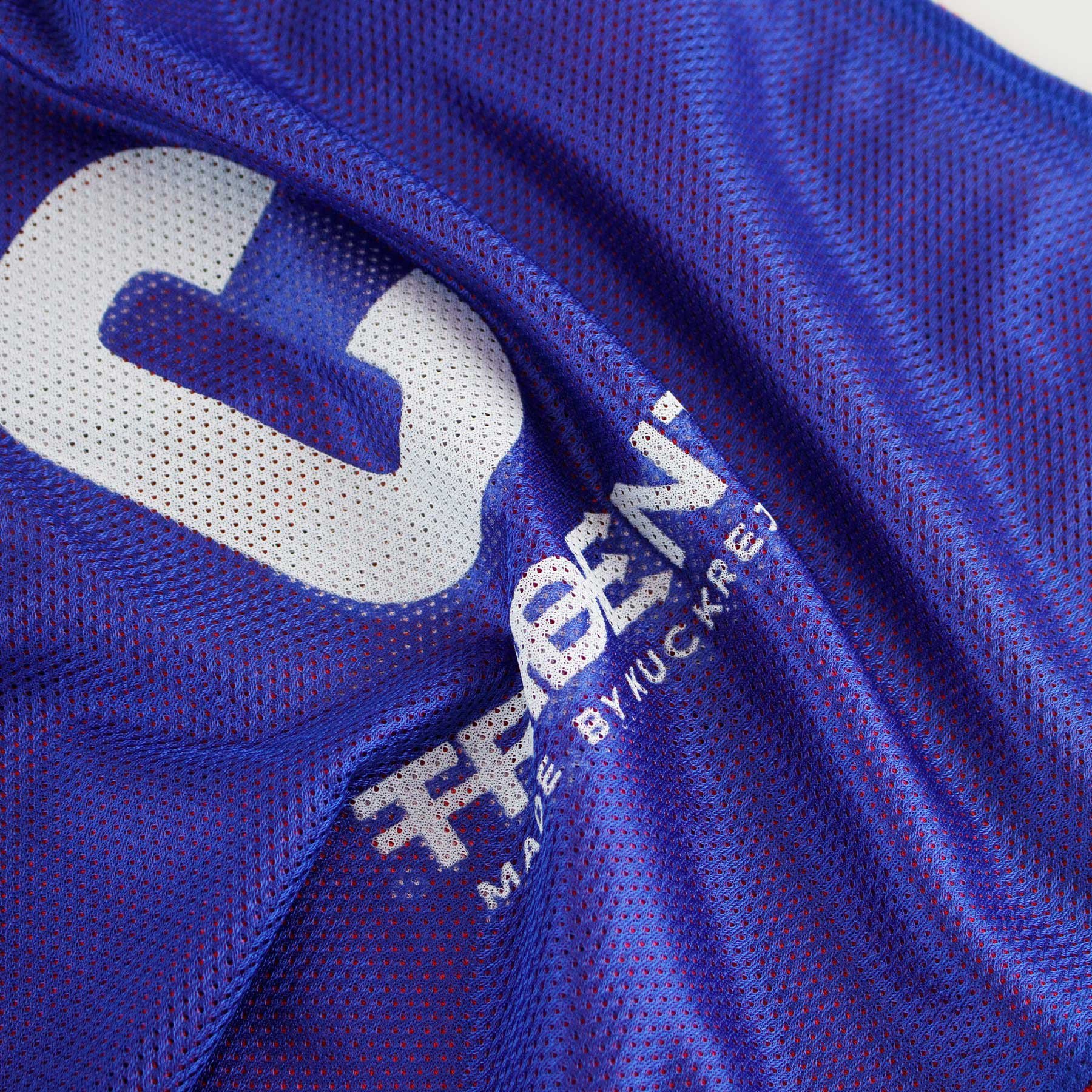 Trident Reversible Netball Bibs Set - Red/Blue (Senior) - Image 3