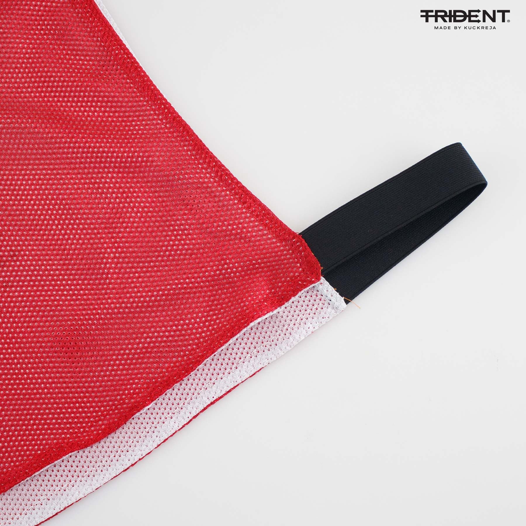 Trident Reversible Netball Bibs Set - Red/White (Senior) - Image 4