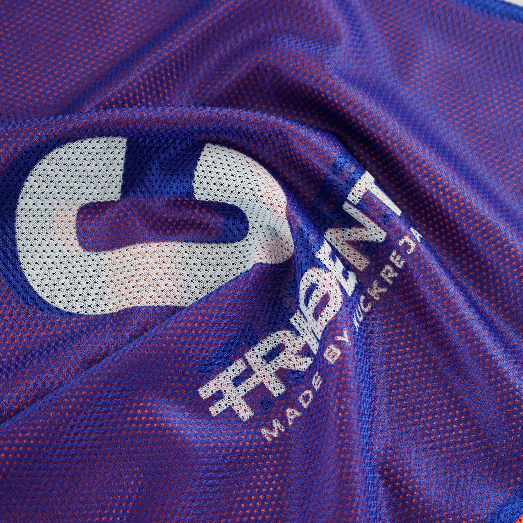 Trident Reversible Netball Bibs Set - Blue/Orange (Senior) - Image 3