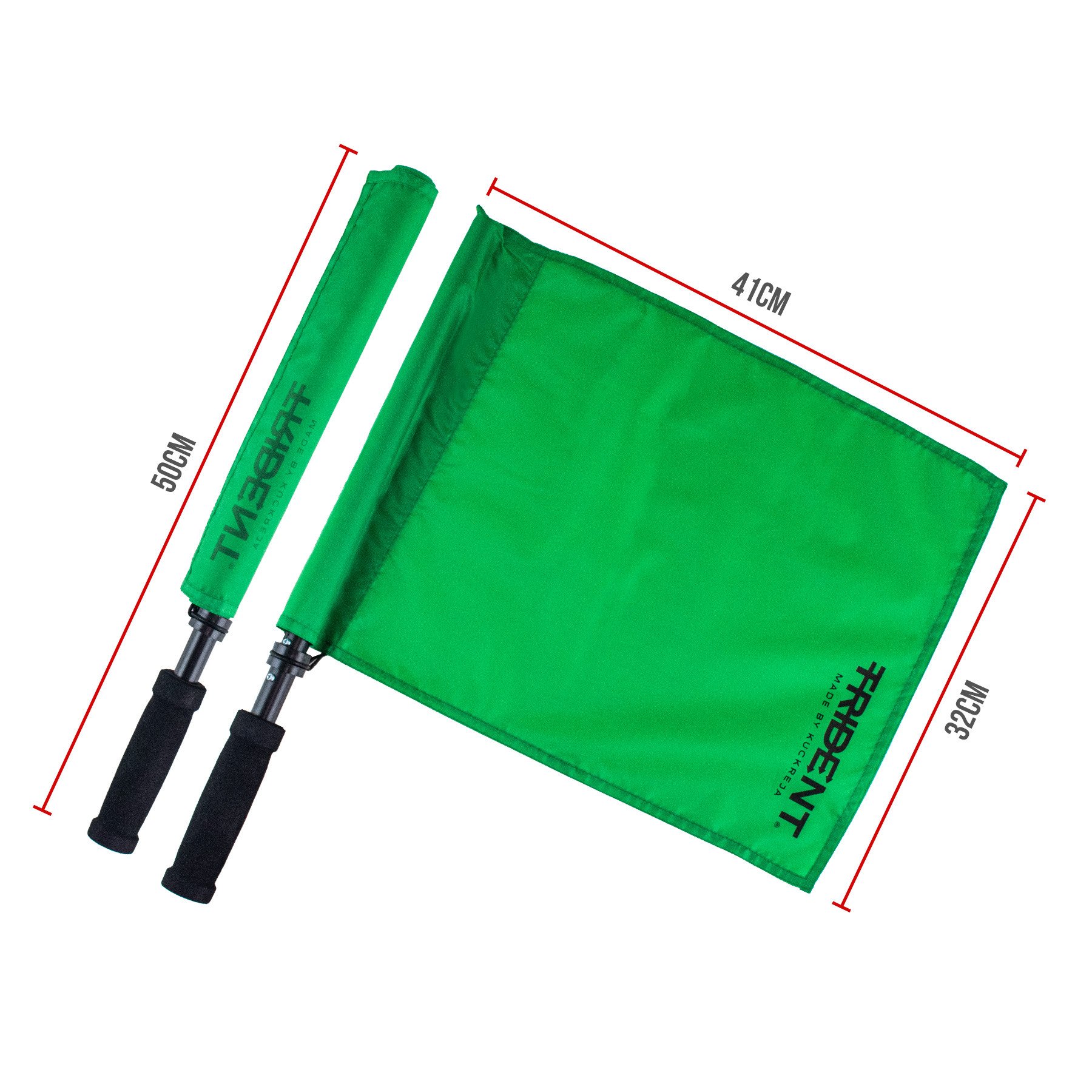 Trident Judge's Flag - Green (Pair in Bag) - Image 2