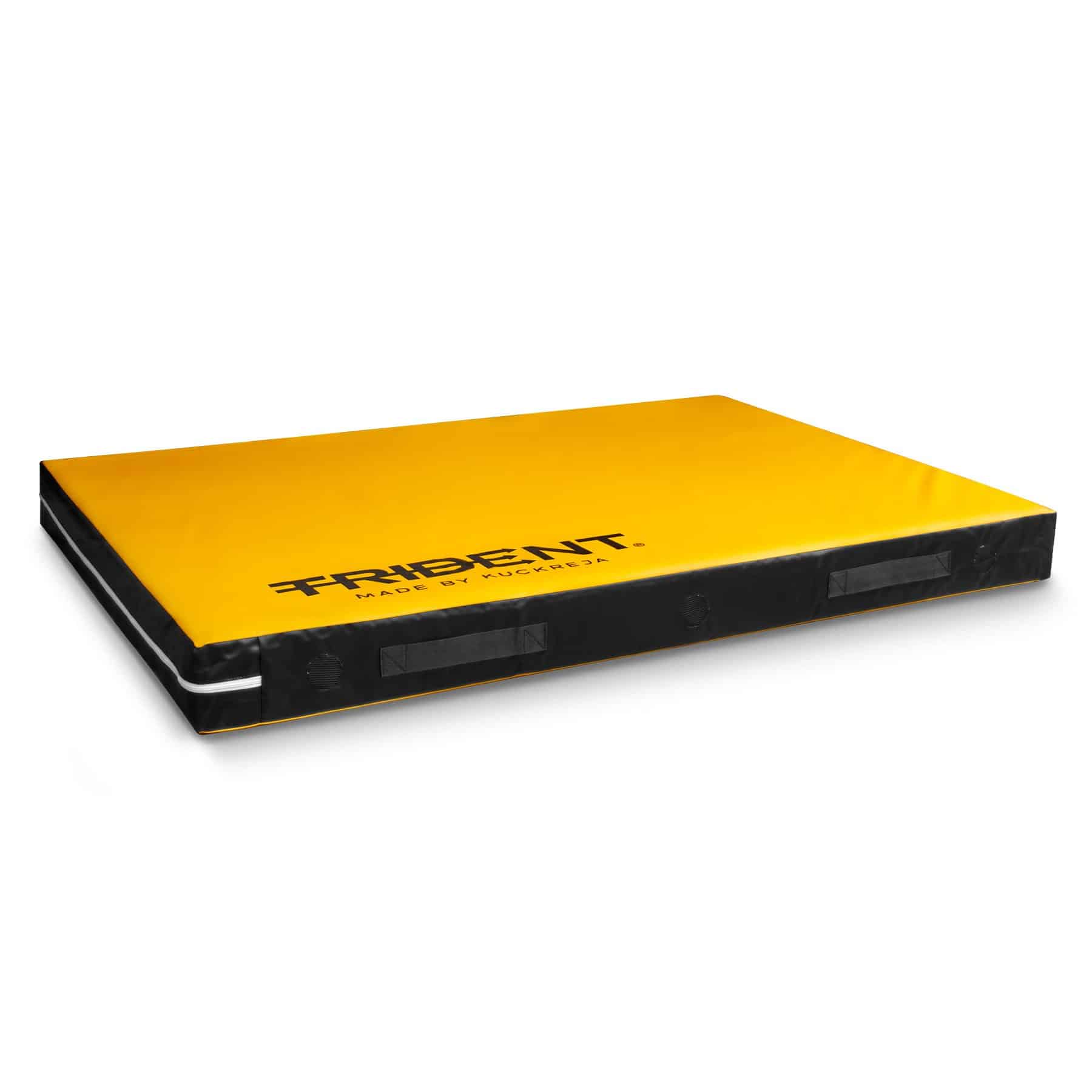 Trident High Jump Landing Mat - 6' x 4' x 4" (Yellow/Black) - Image 2