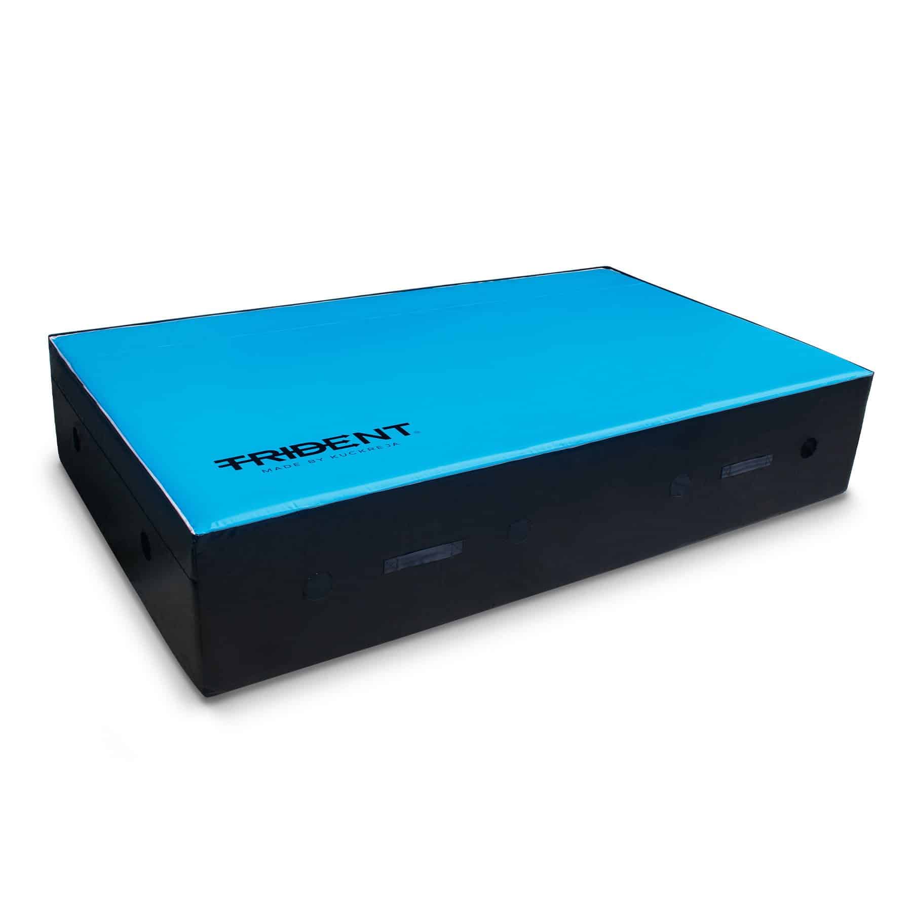 Trident High Jump Landing Mat - 10' x 6' x 18" (Blue/Black) - Image 2