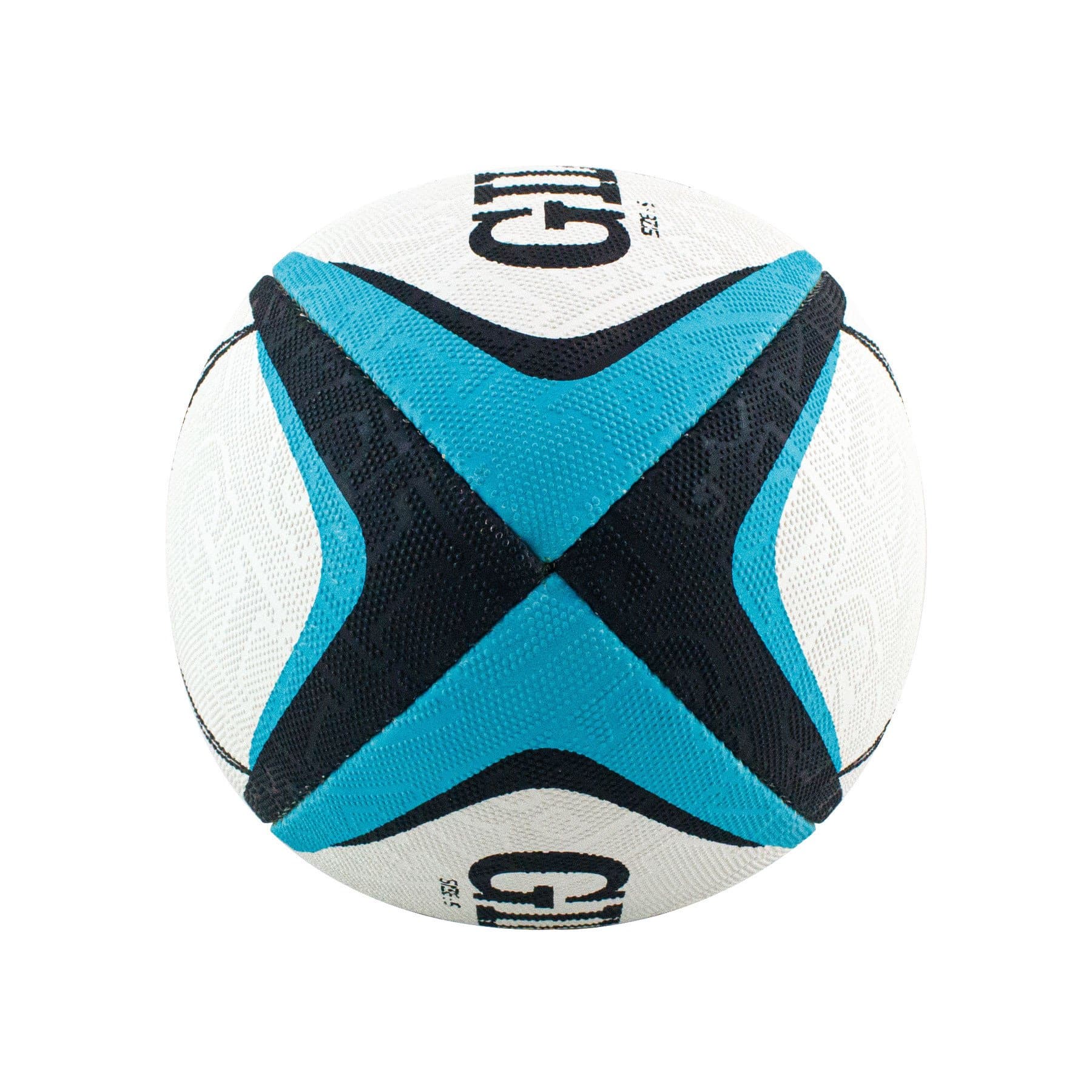 Gilbert Zenon Rugby Ball - Teal (Size 5, 4, 3) - Image 3