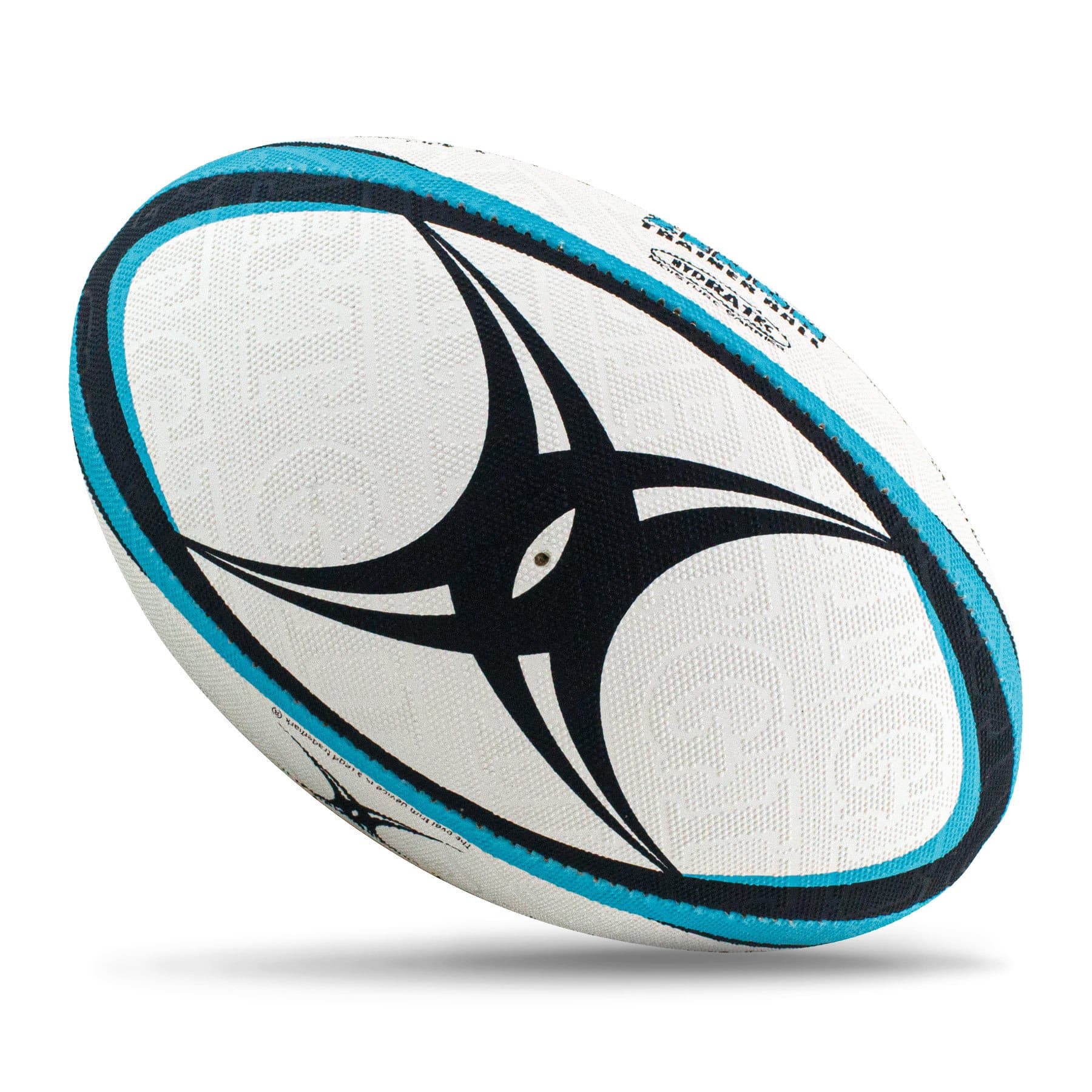 Gilbert Zenon Rugby Ball - Teal (Size 5, 4, 3) - Image 2