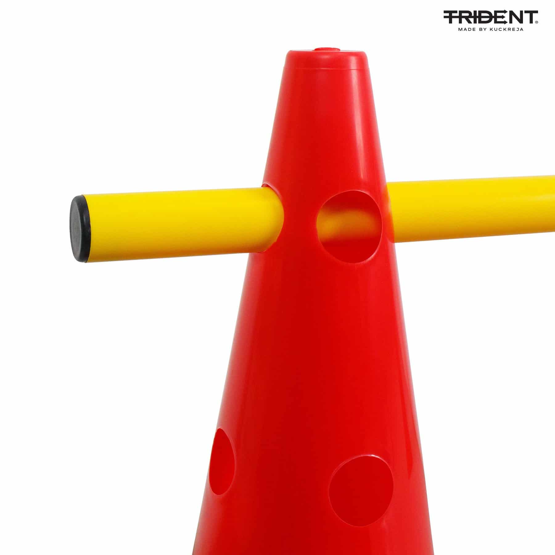 Trident Hat Cone Hurdle Set - 15" (Red) - Image 5