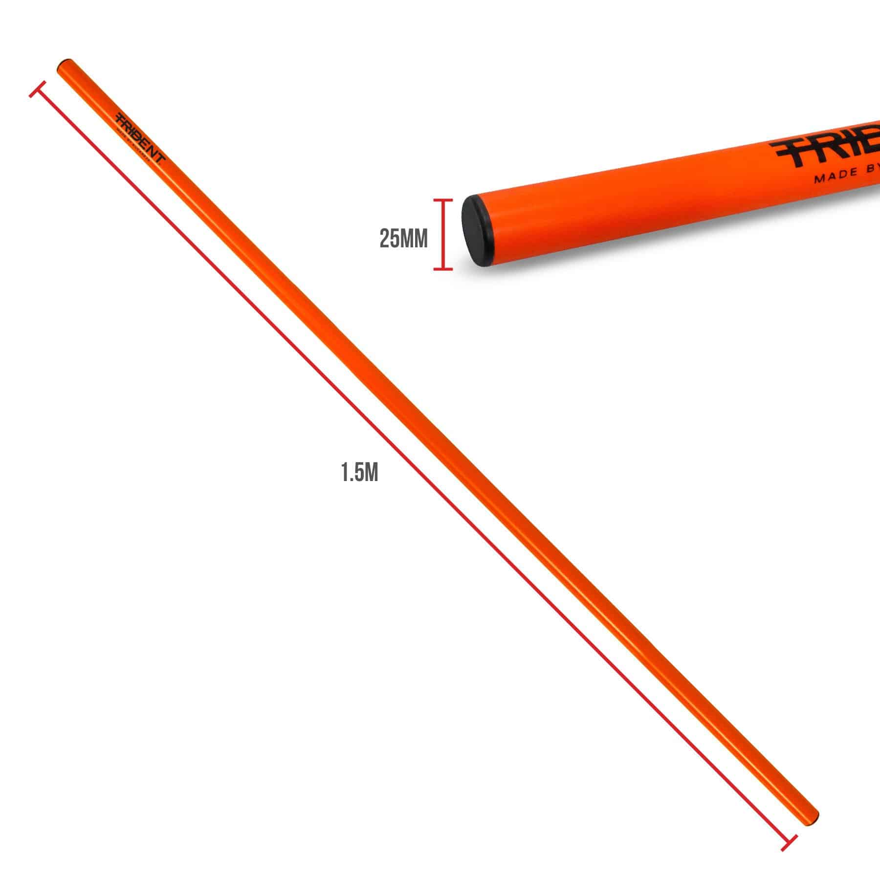 Trident 25mm Plastic Crossbar - 1.5m (Orange) - Image 4