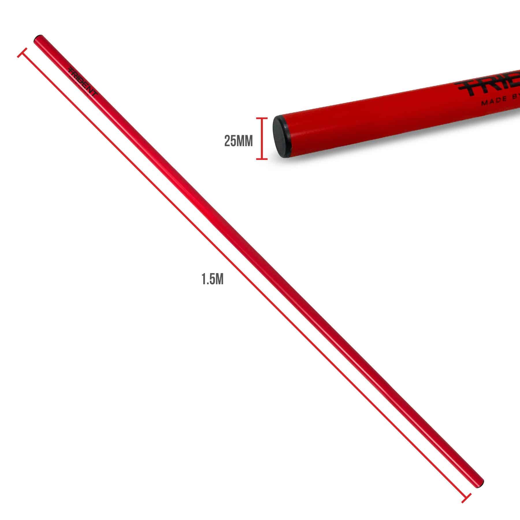 Trident 25mm Plastic Crossbar - 1.5m (Red) - Image 4
