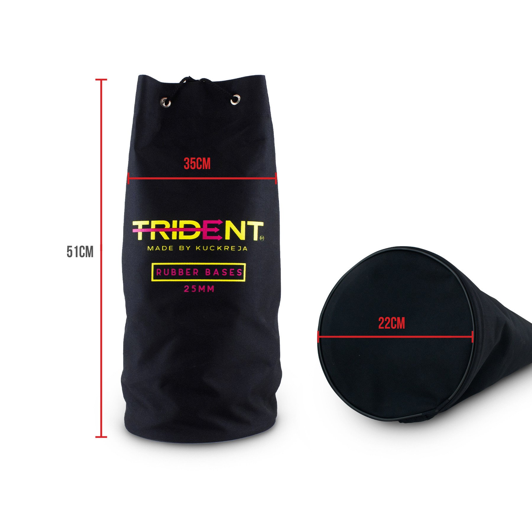 Trident 25mm Crossbar Rubber Base Bag - Image 4