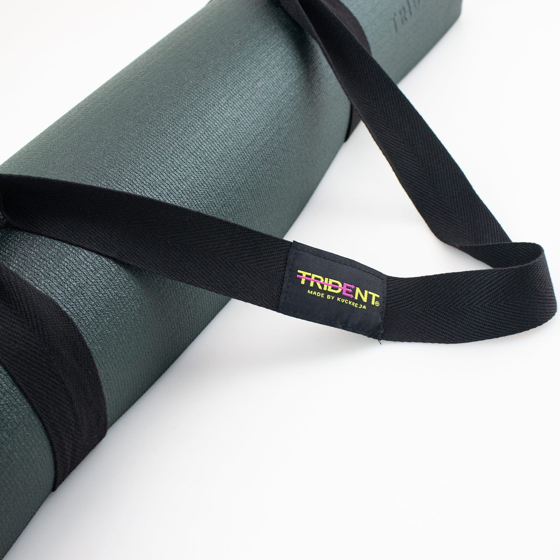 Trident Ultra Grip Fusion Rubber Yoga Mat - 6mm (Forest Green) - Image 8