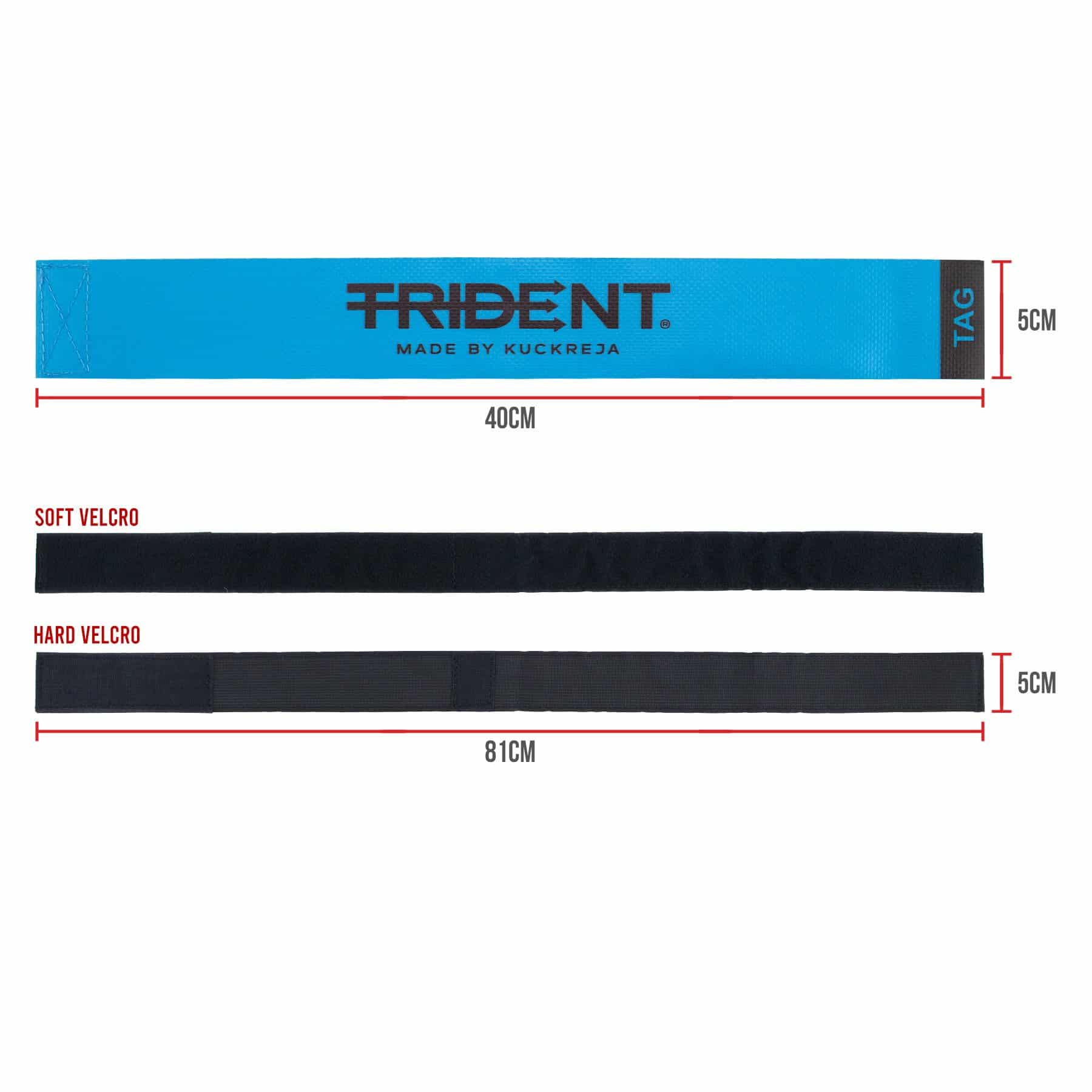 Trident Rugby Tag Belt - Blue - Image 2