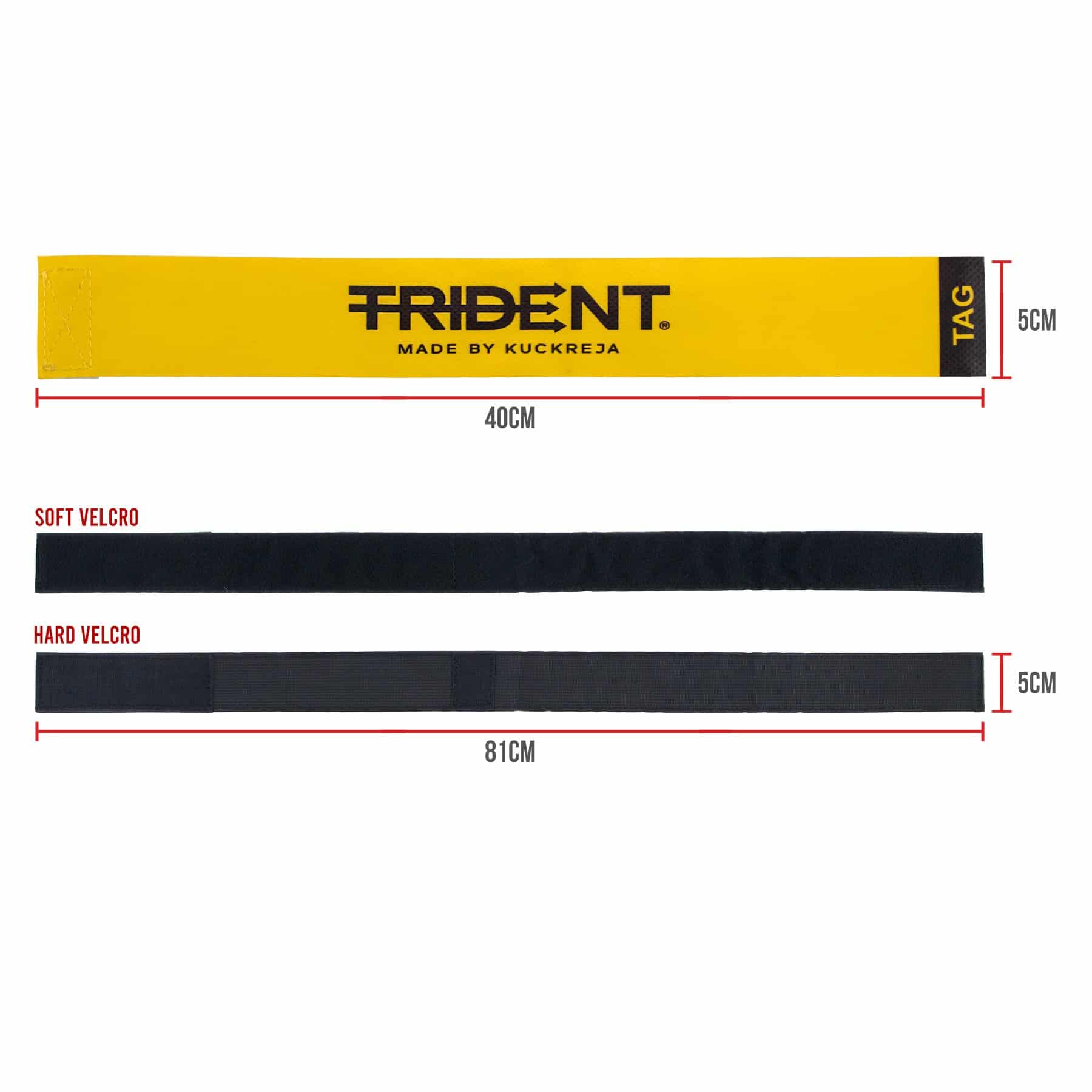 Trident Rugby Tag Belt - Yellow - Image 3
