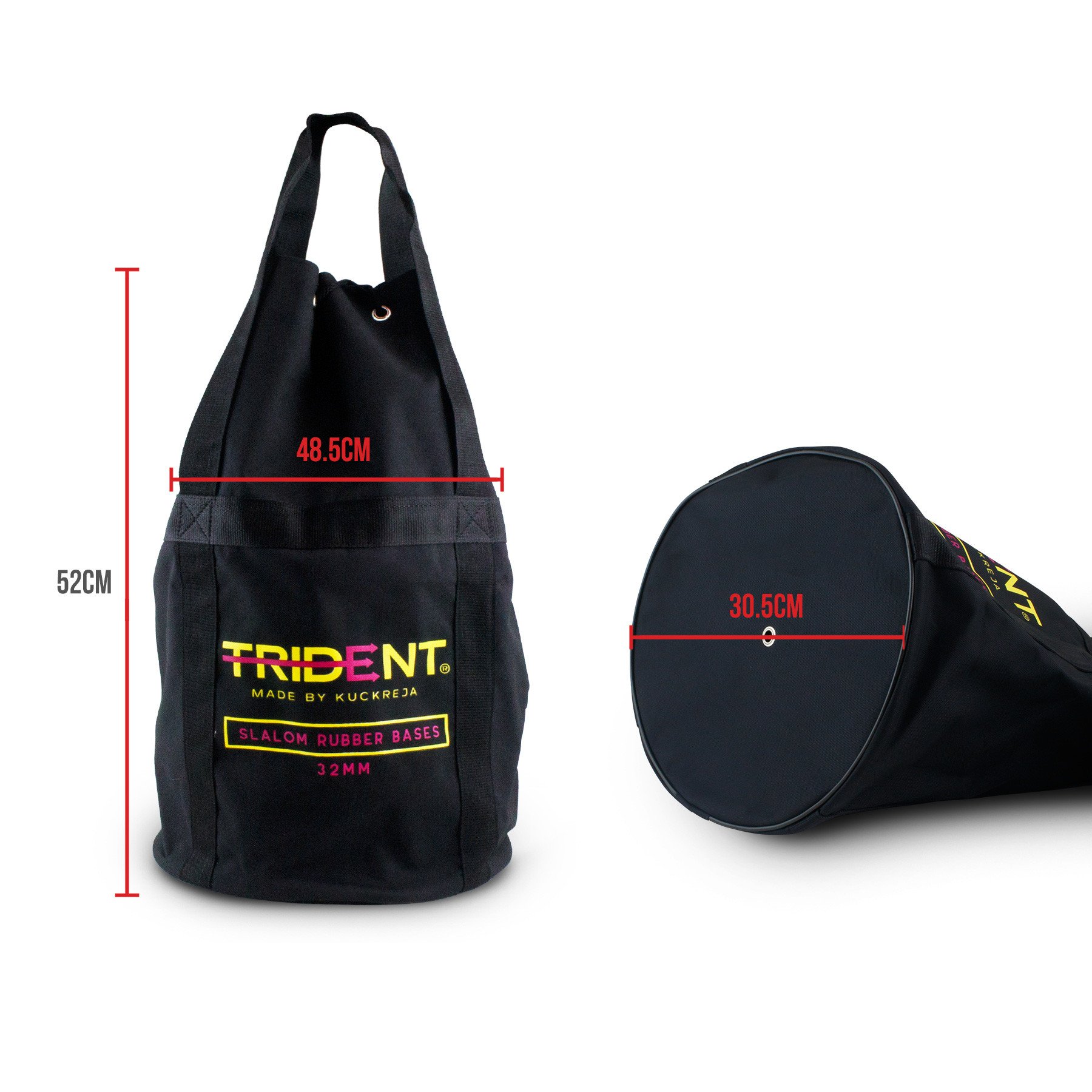 Trident 32mm Slalom Pole Rubber Base Bag - Image 4