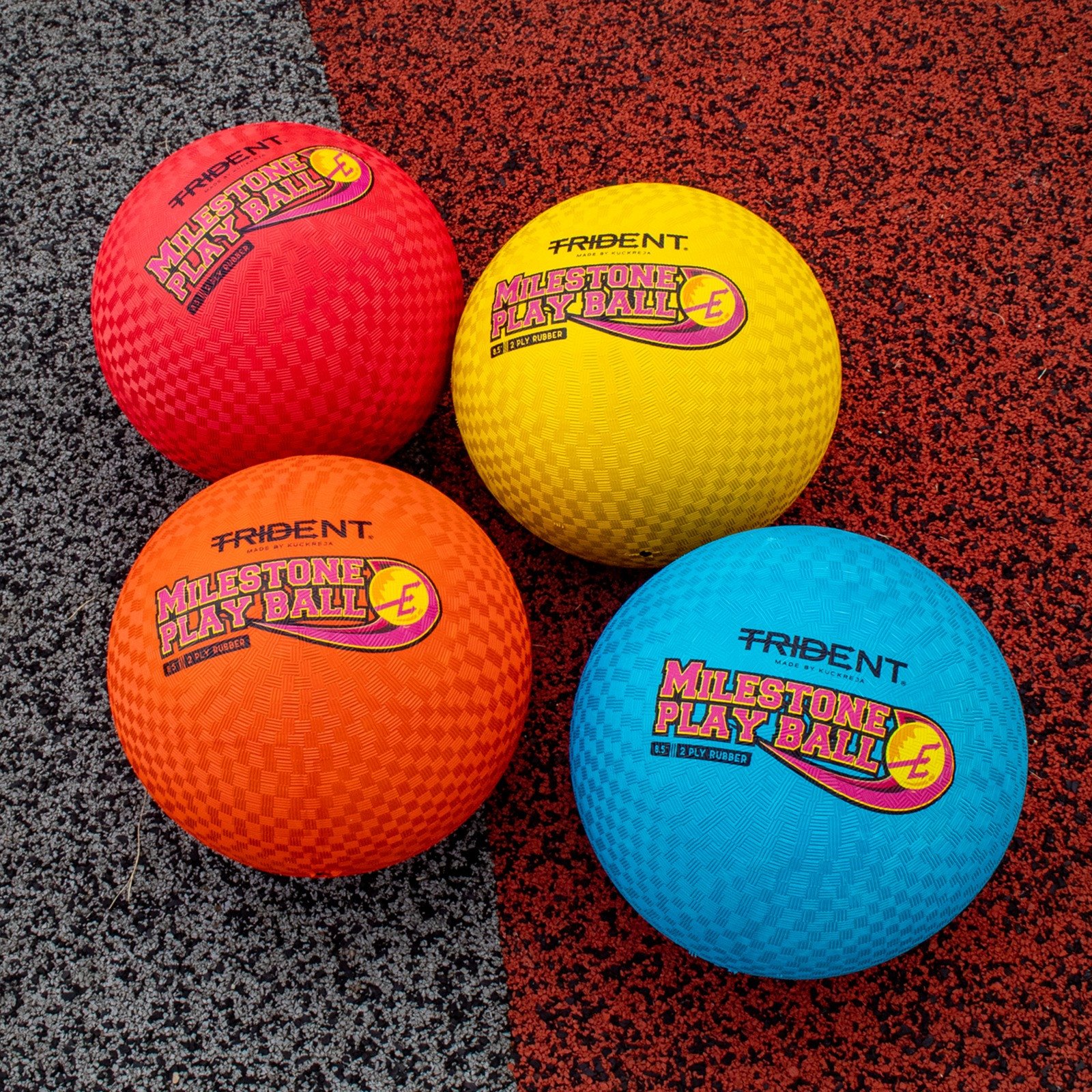 Trident Milestone Playground Ball (Dodgeball) - Yellow - Image 7