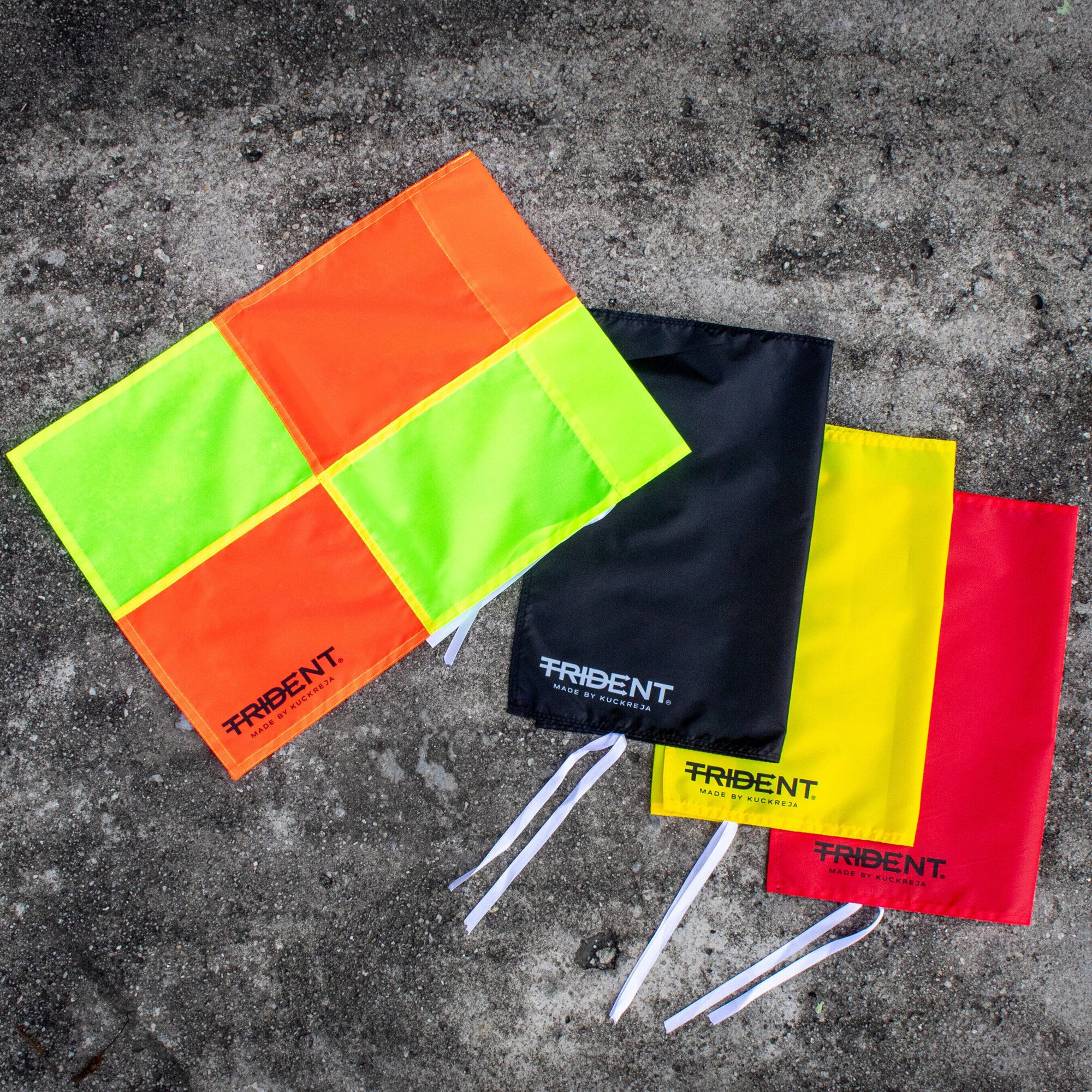 Trident Spare Corner Flags - Set of 4 (Neon Squares) - Image 7