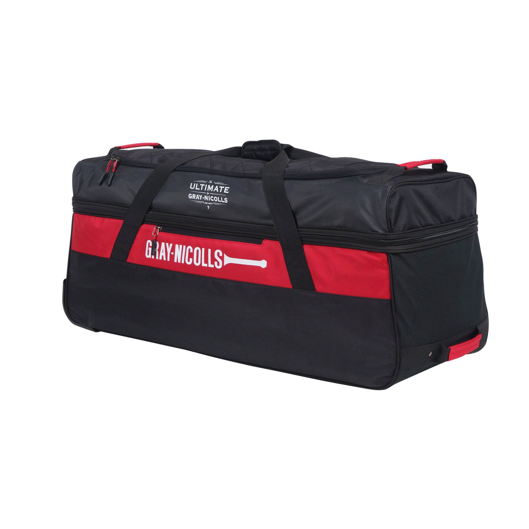Gray Nicolls Ultimate 1.1 Wheelie Bag - Black/Red - Image 3