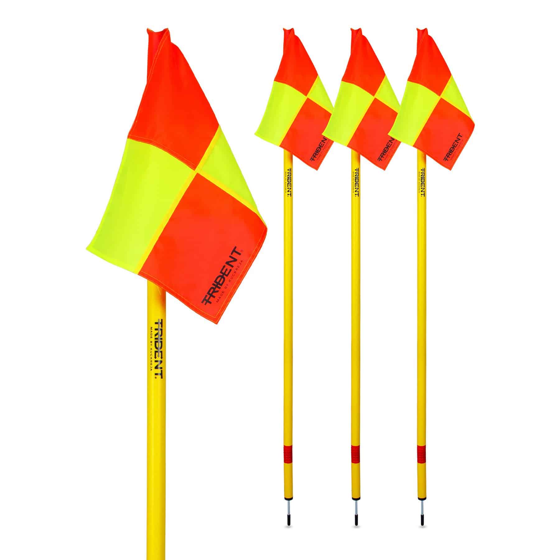 Trident Spare Corner Flags - Set of 4 (Neon Squares) - Image 3