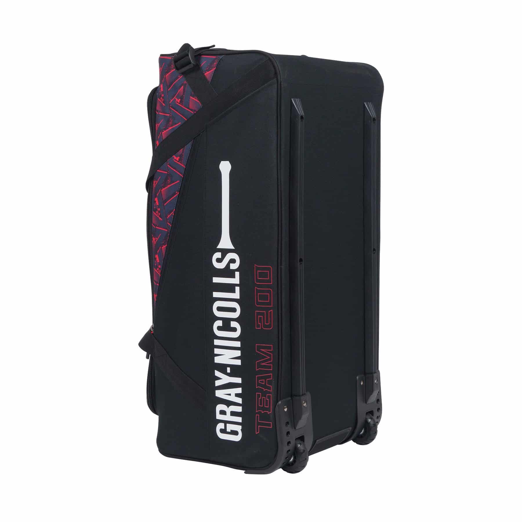 Gray Nicolls Team 200 Wheelie Bag - Black/Red - Image 4