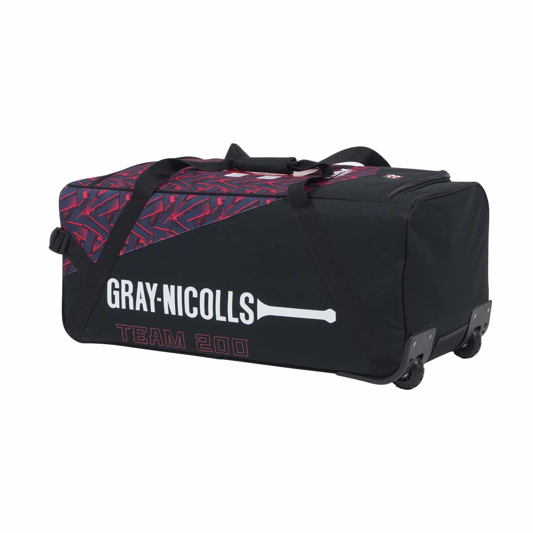 Gray Nicolls Team 200 Wheelie Bag - Black/Red - Image 5
