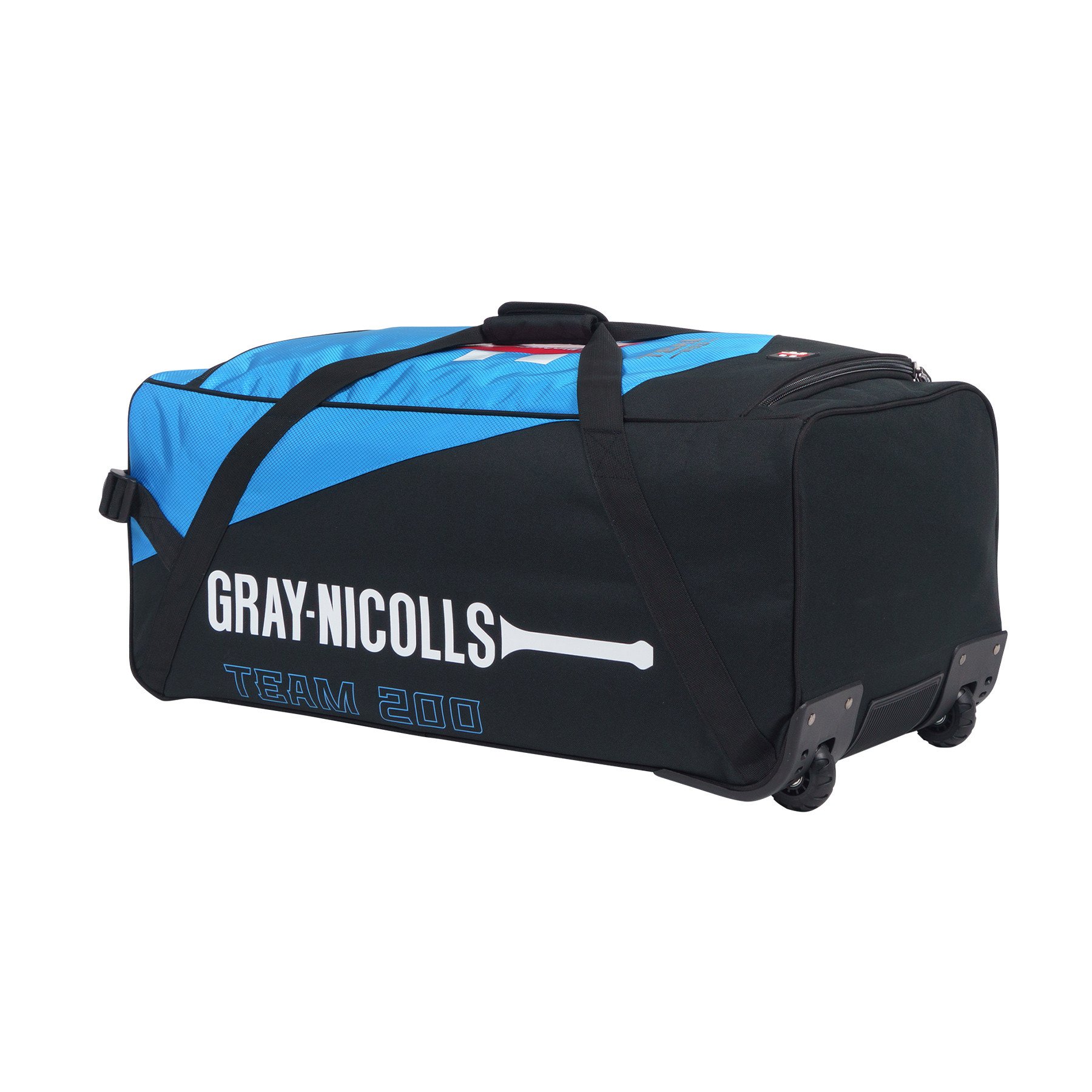 Gray Nicolls Team 200 Wheelie Bag - Black/Cyan - Image 3