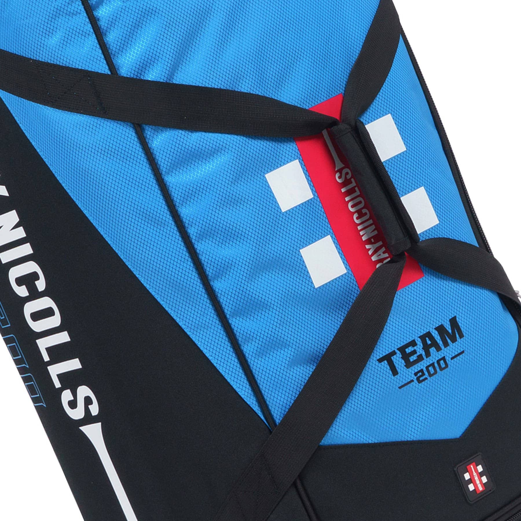 Gray Nicolls Team 200 Wheelie Bag - Black/Cyan - Image 2