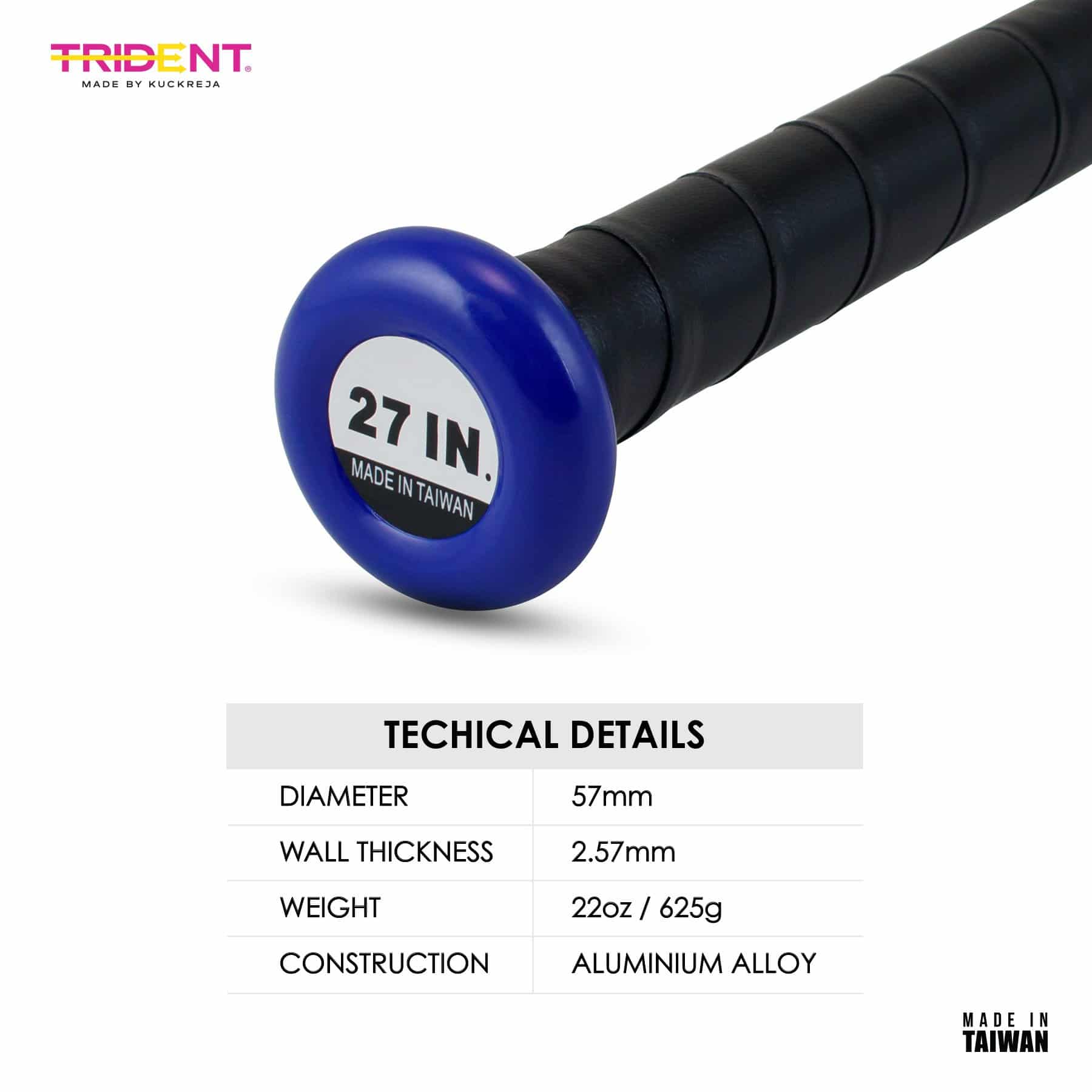 Trident Milestone Teeball Bat - Blue (27") - Image 5