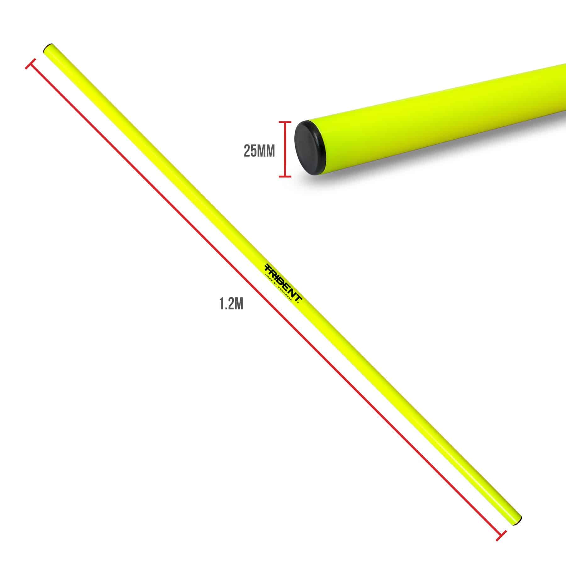 Trident 25mm Plastic Crossbar - 1.2m (Neon) - Image 2
