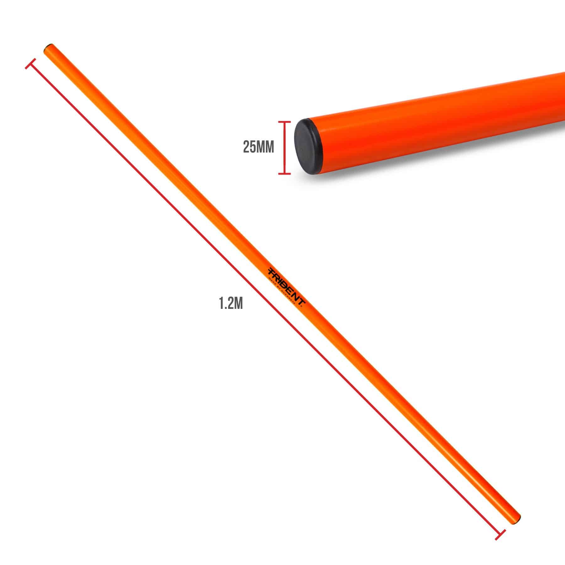 Trident 25mm Plastic Crossbar - 1.2m (Orange) - Image 2