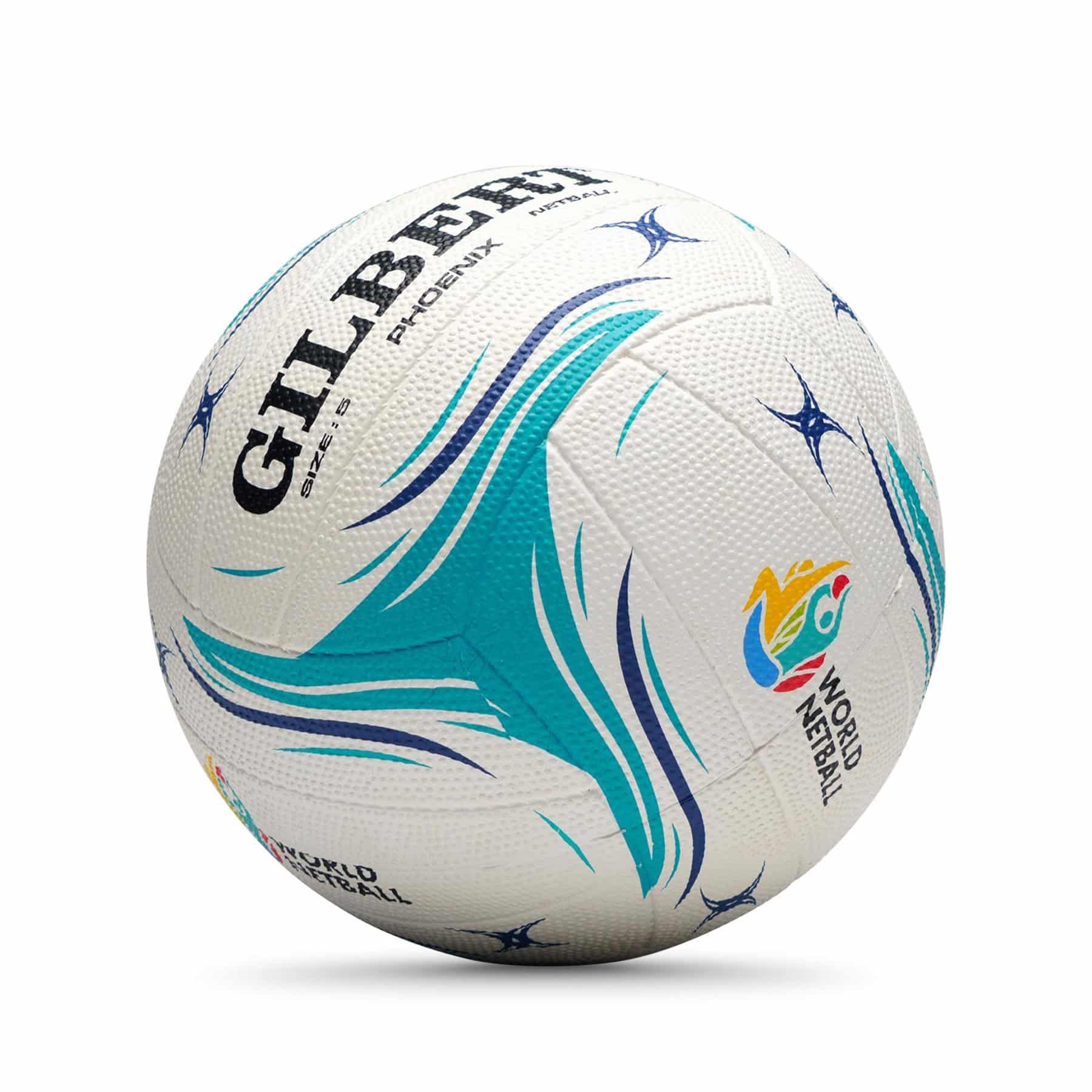 Gilbert Phoenix Match Netball - White (Size 5, 4) - Image 3