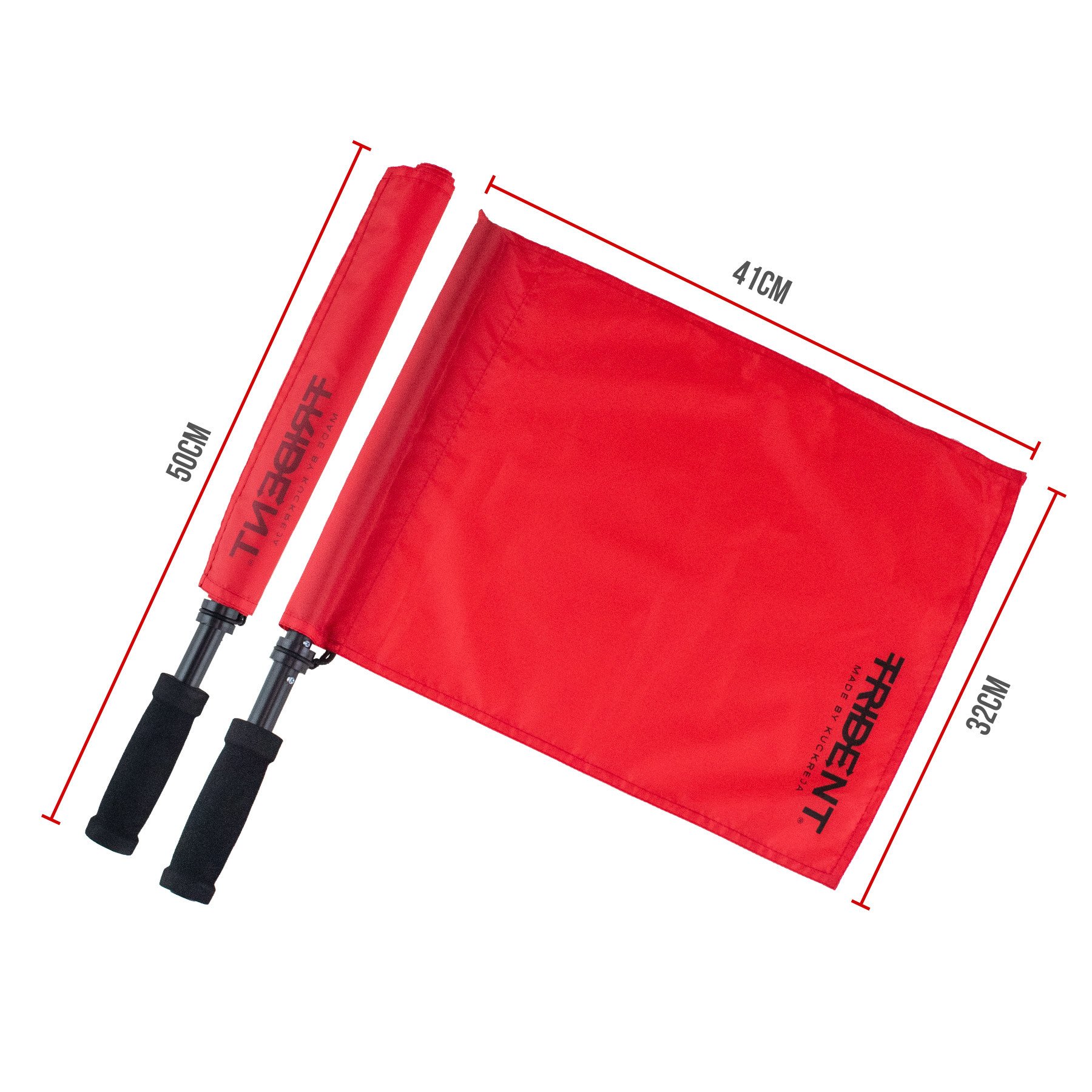 Trident Judge's Flag - Red (Pair in Bag) - Image 2