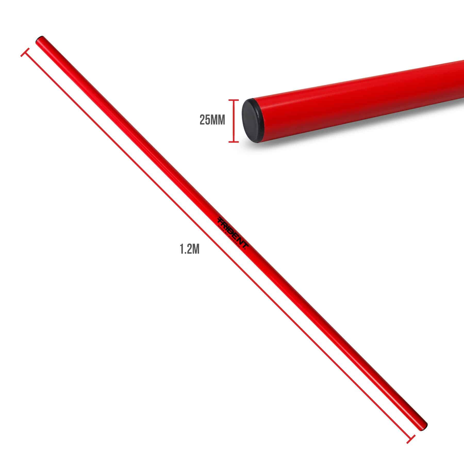 Trident 25mm Plastic Crossbar - 1.2m (Red) - Image 2