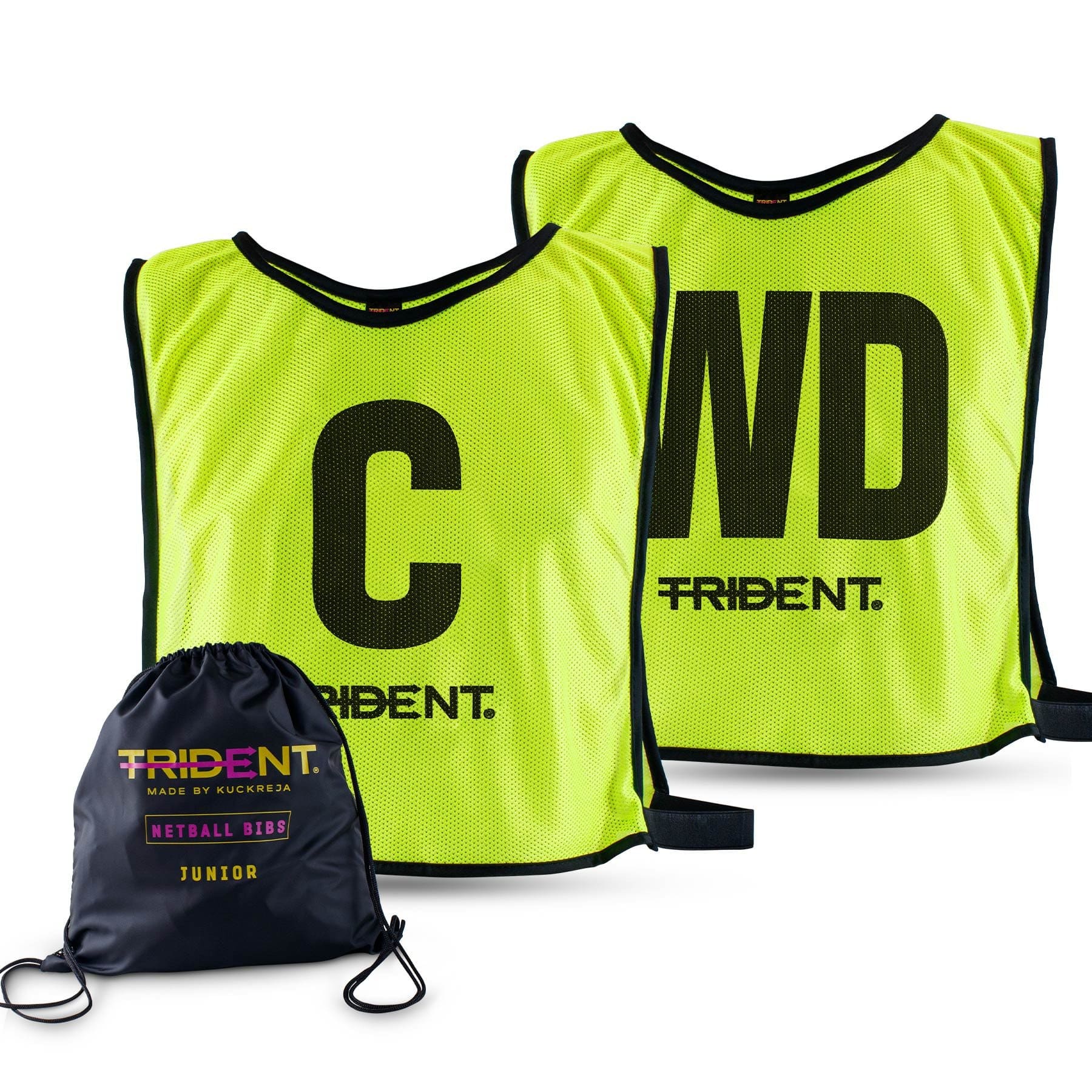 Trident Netball Bibs Set – Yellow (Senior, Junior) - Image 3