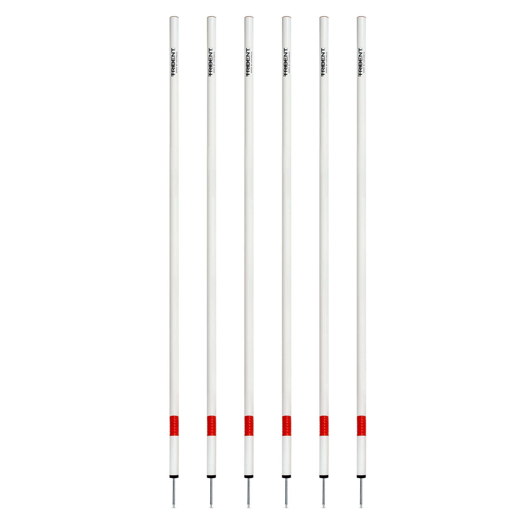 Trident Slalom Pole with Spring - White - Image 2
