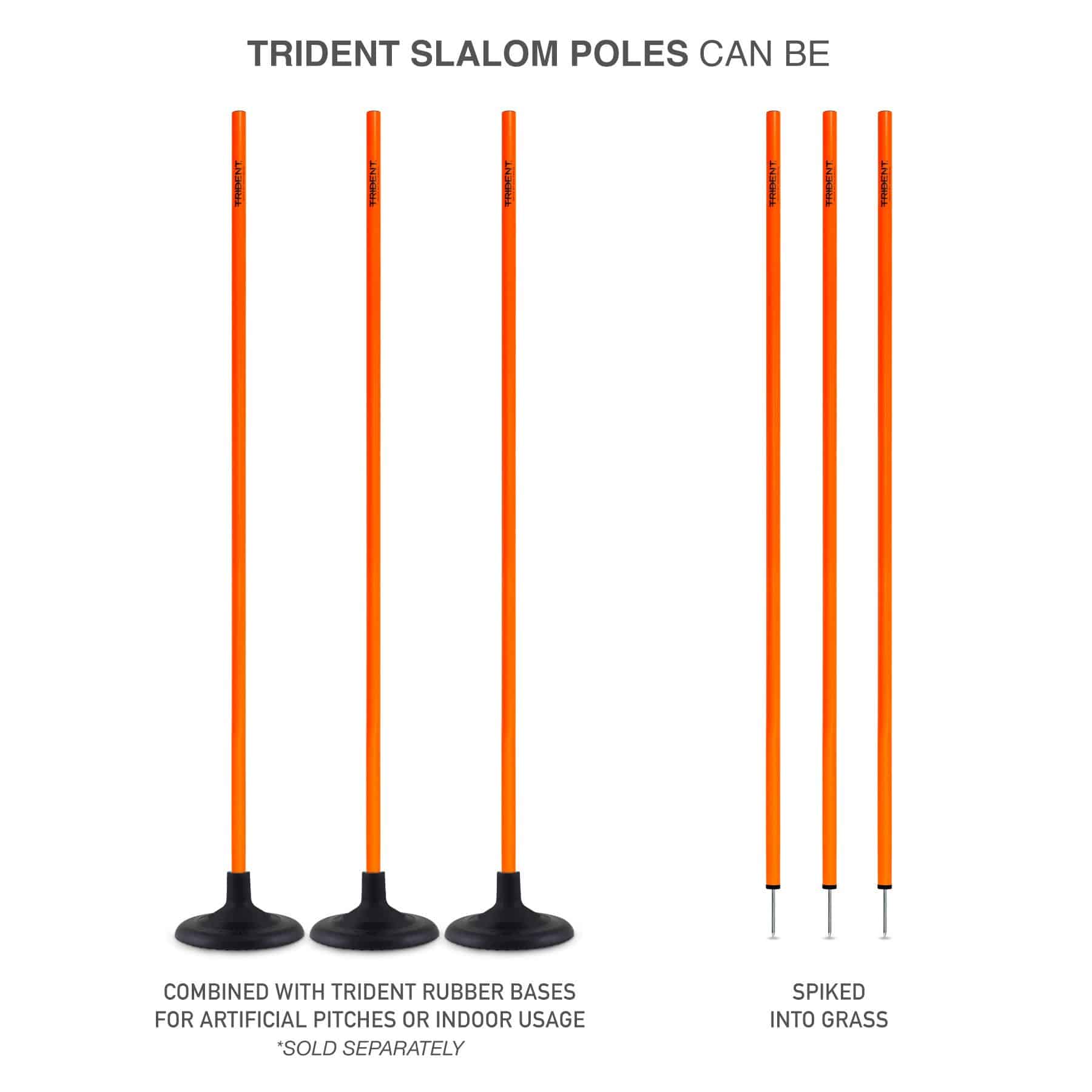 Trident Slalom Pole - Orange - Image 5