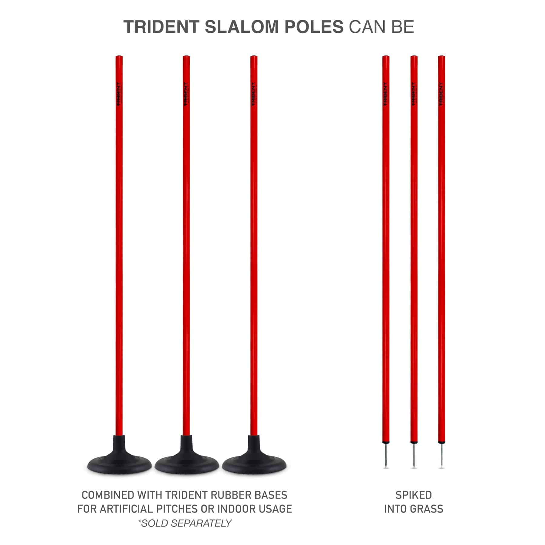 Trident Slalom Pole - Red - Image 5