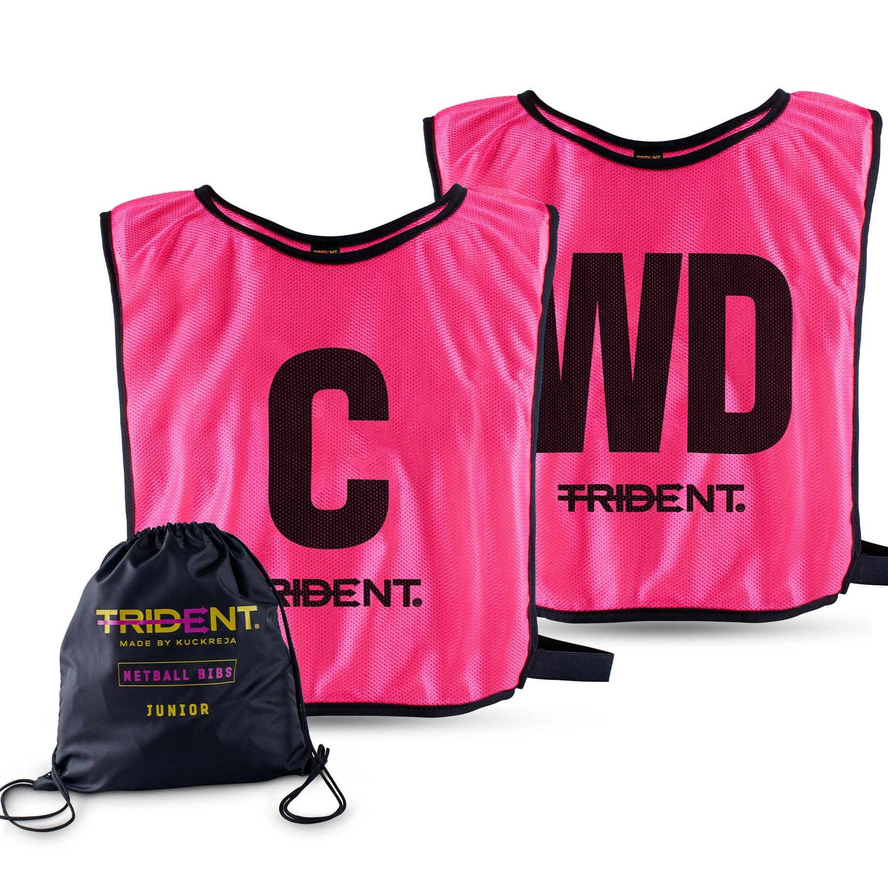 Trident Netball Bibs Set – Pink (Senior, Junior) - Image 3