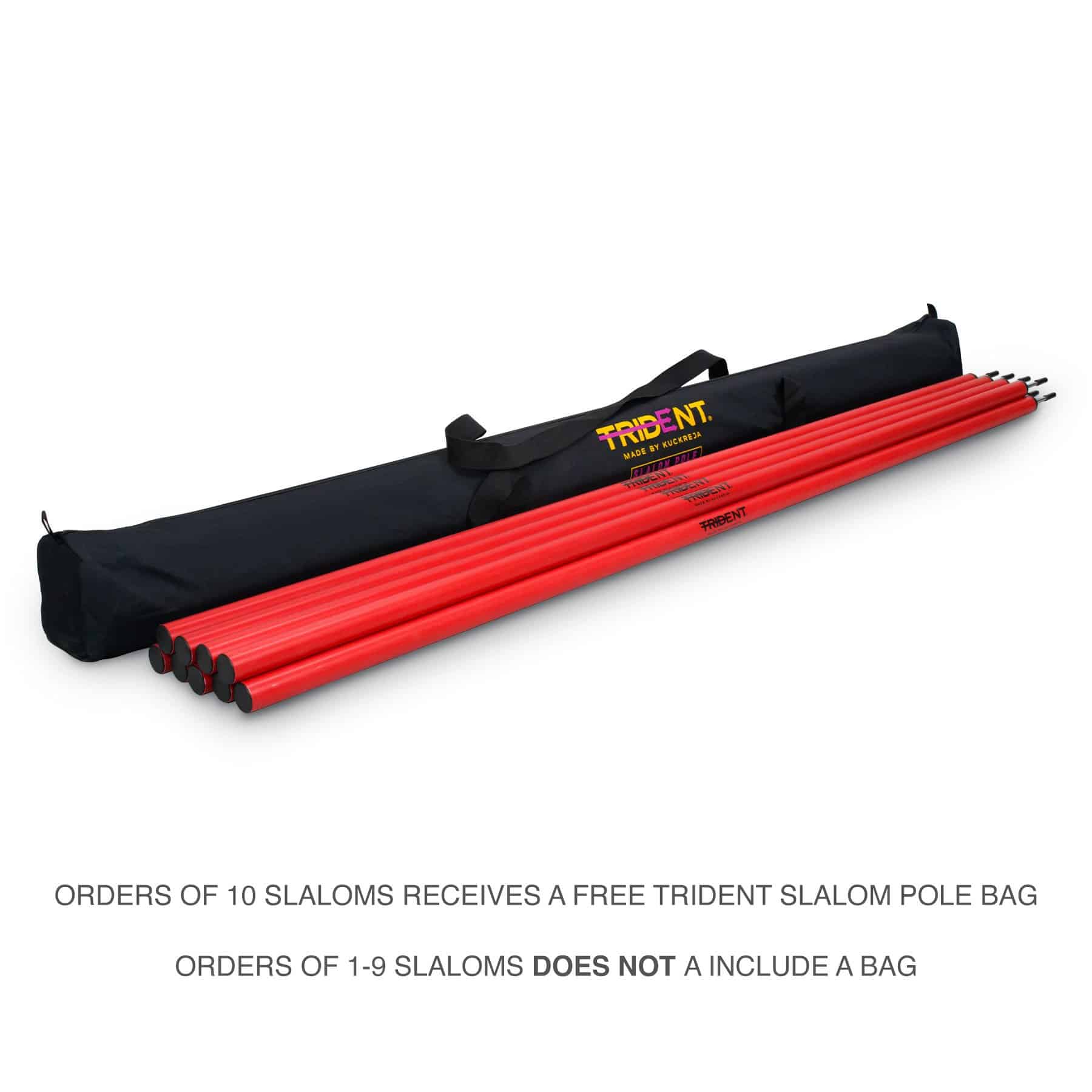 Trident Slalom Pole with Spring - White - Image 6
