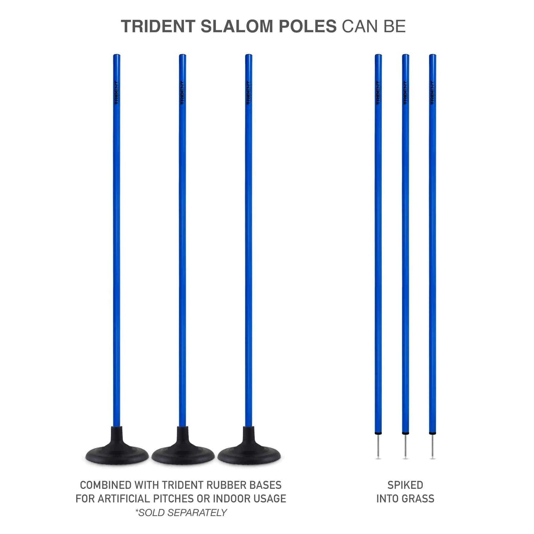 Trident Slalom Pole - Blue - Image 5