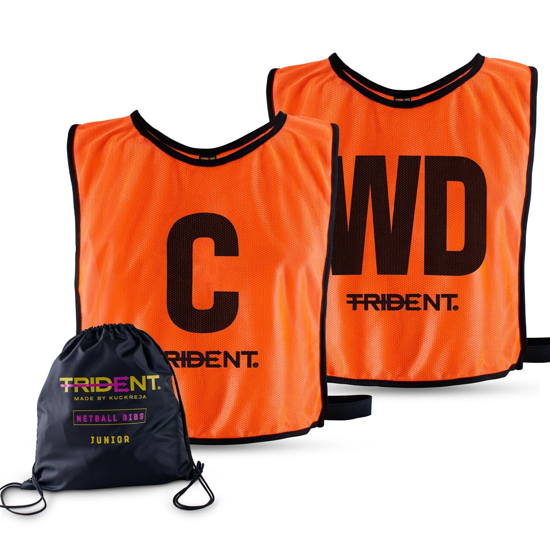 Trident Netball Bibs Set – Orange (Senior, Junior) - Image 3