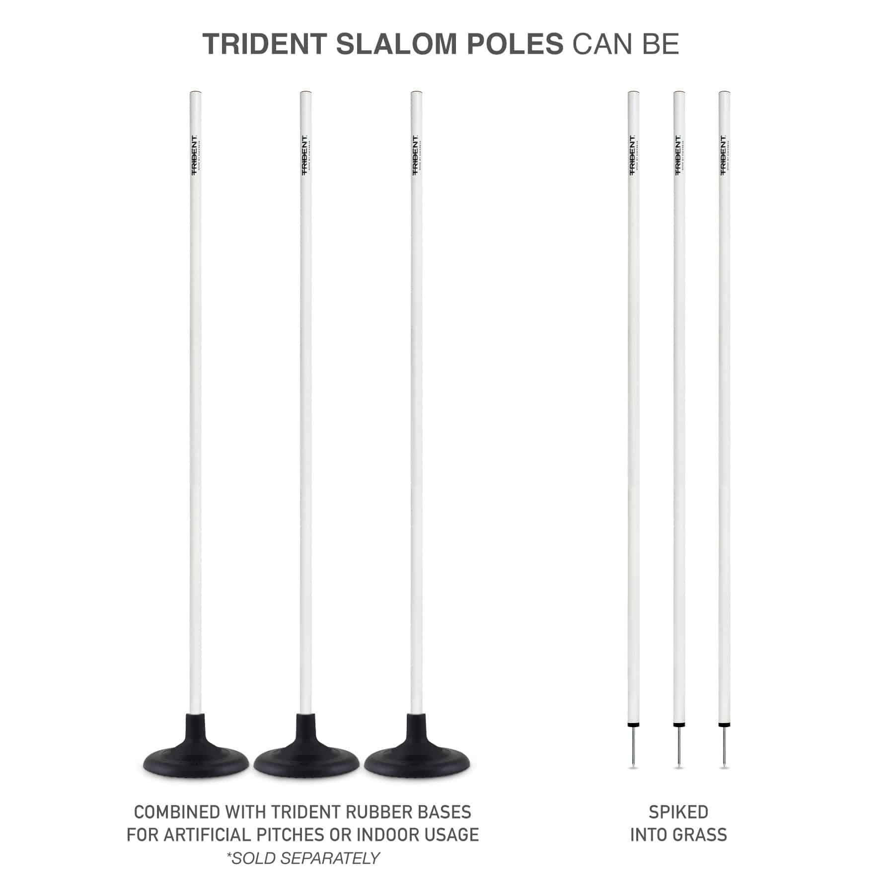 Trident Slalom Pole - White - Image 5